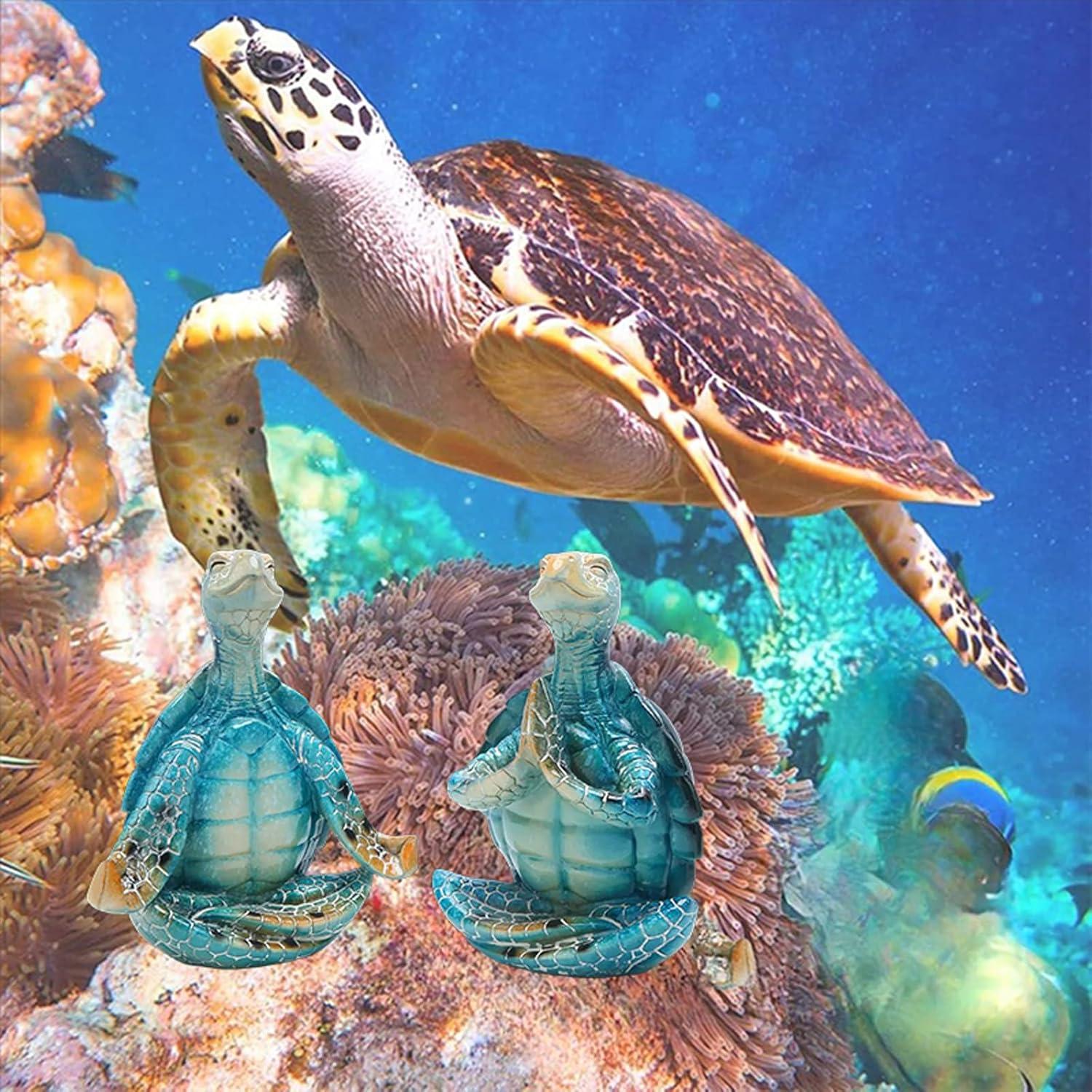 Figuritas de Tortuga Zen Glistenovelty - Decoración Costera