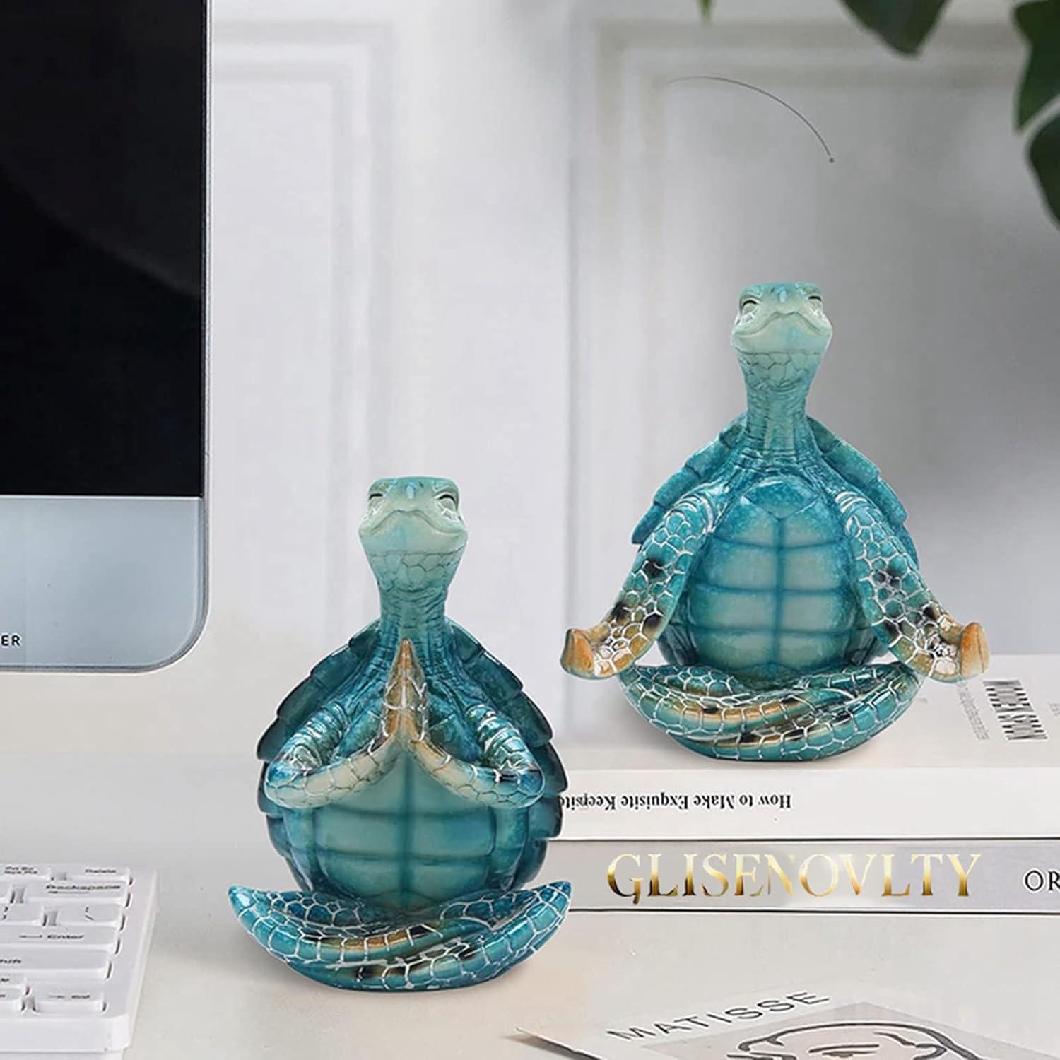Figuritas de Tortuga Zen Glistenovelty - Decoración Costera