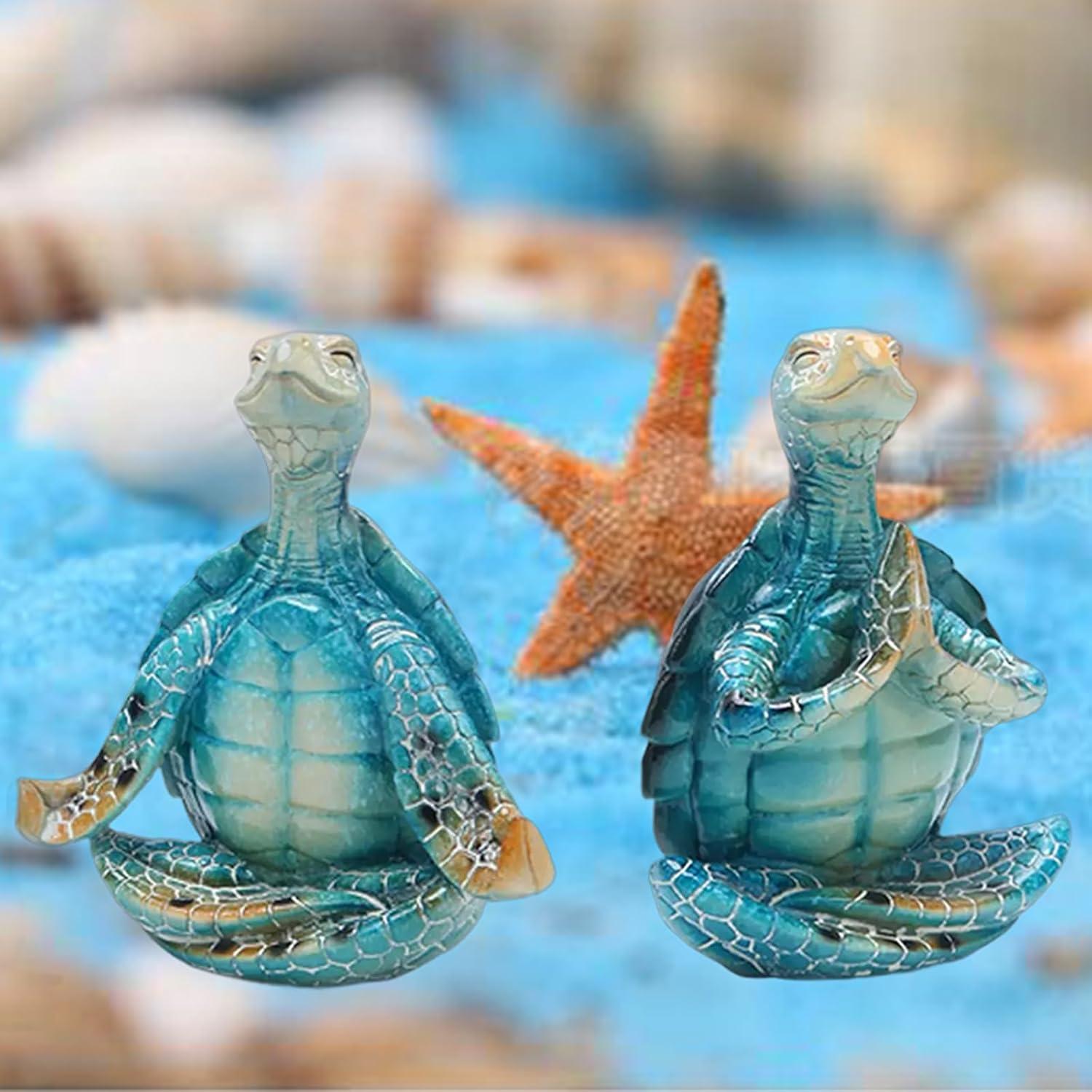 Figuritas de Tortuga Zen Glistenovelty - Decoración Costera