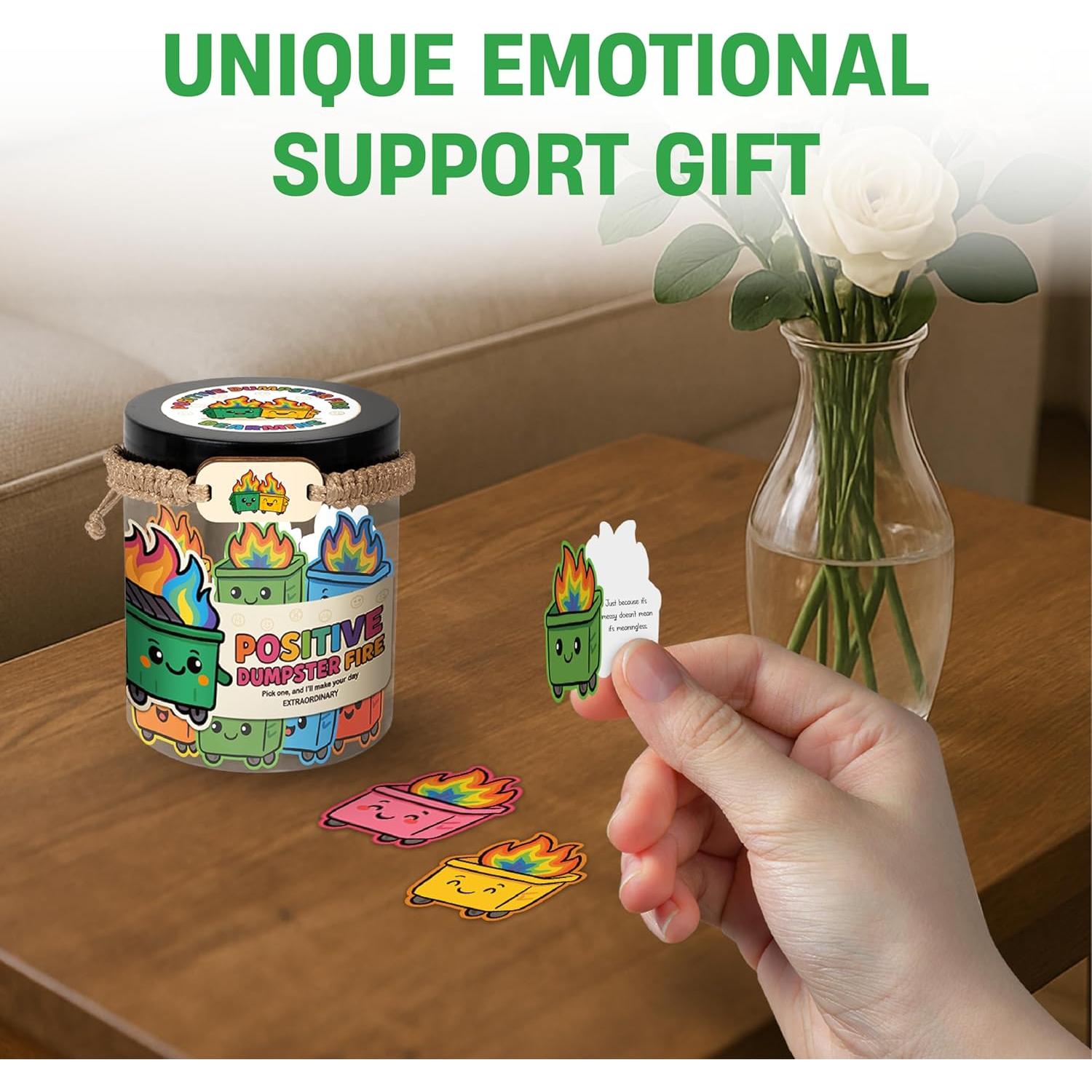 Tarro de Tarjetas de Afirmación Pepinillo Positivo 60 Unidades