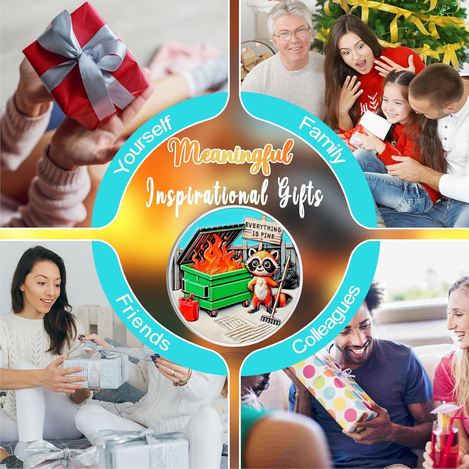 Conjunto de 5 Monedas Zen de Fuego de Basura CHURYUML