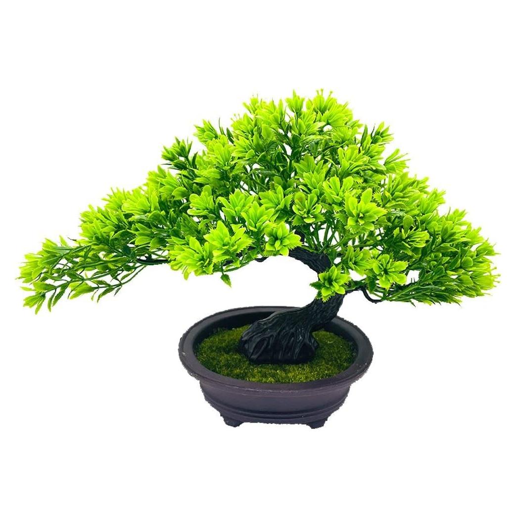 Árbol Bonsai Artificial Fycooler 25cm Verde para Decoración