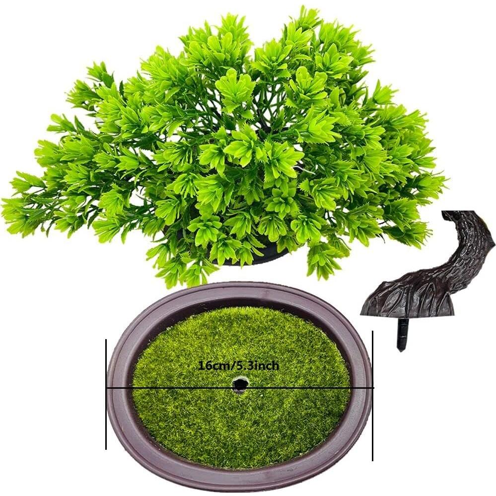 Árbol Bonsai Artificial Fycooler 25cm Verde para Decoración