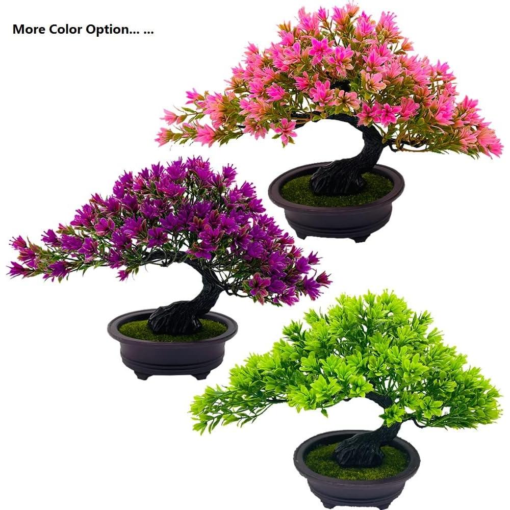Árbol Bonsai Artificial Fycooler 25cm Verde para Decoración