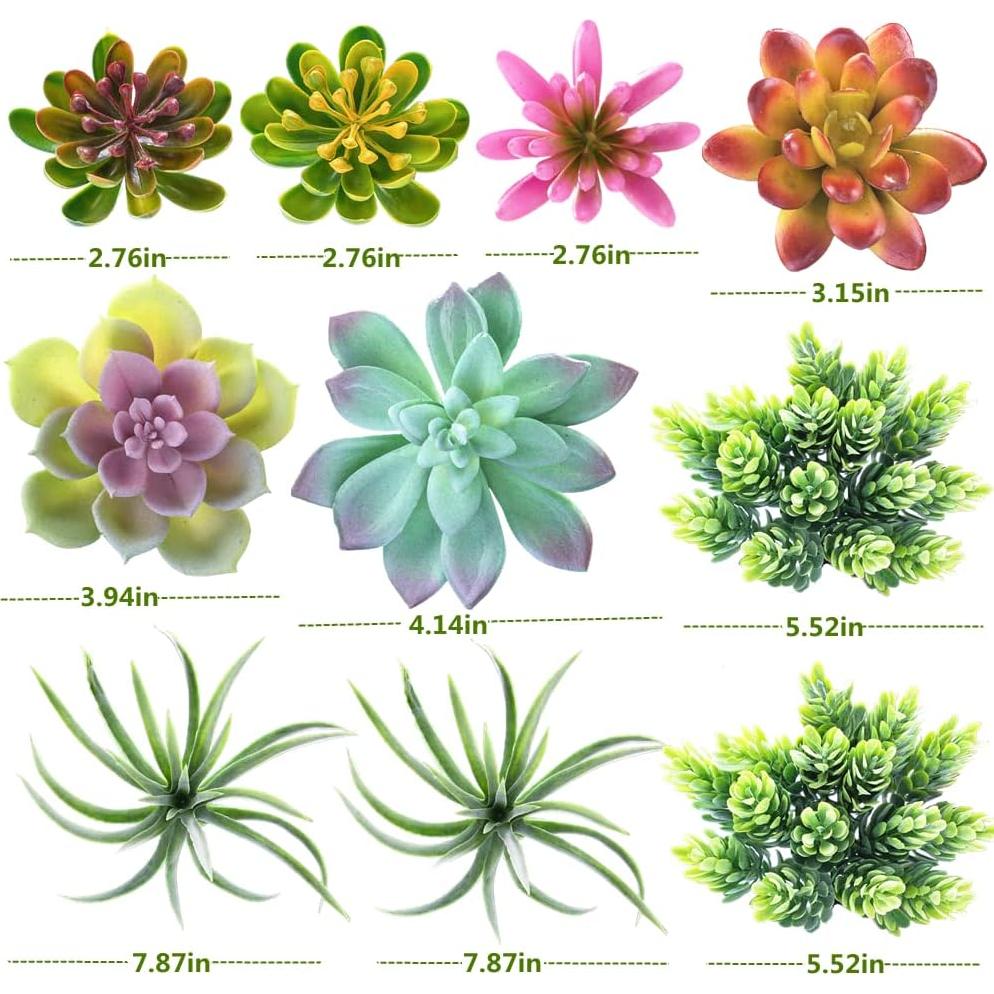 Paquete de 24 Suculentas Artificiales COTSEN para Decoración