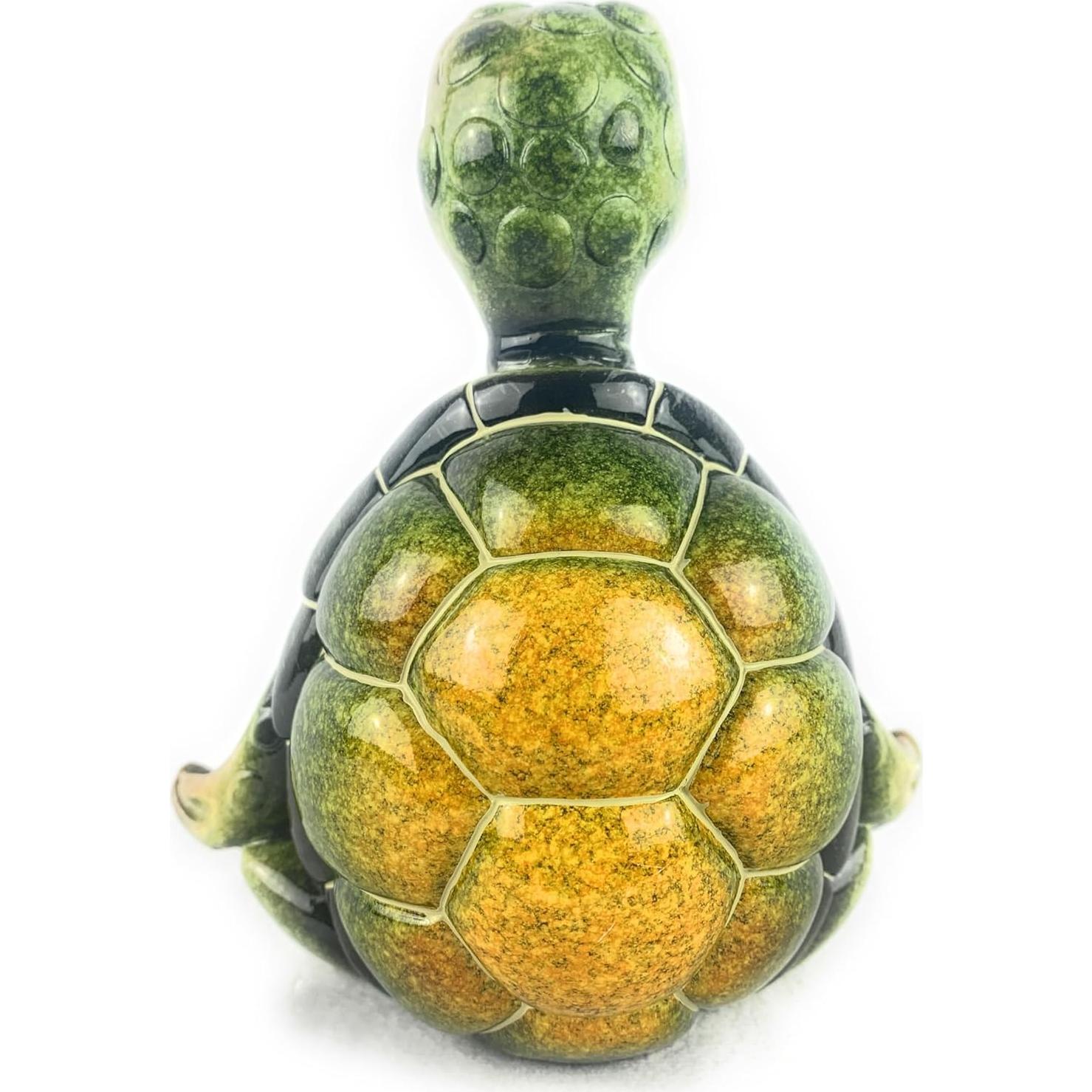 Estatua Tortuga Marina Yoga Ain't It Nice Verde 12.7x7.6x15.2cm