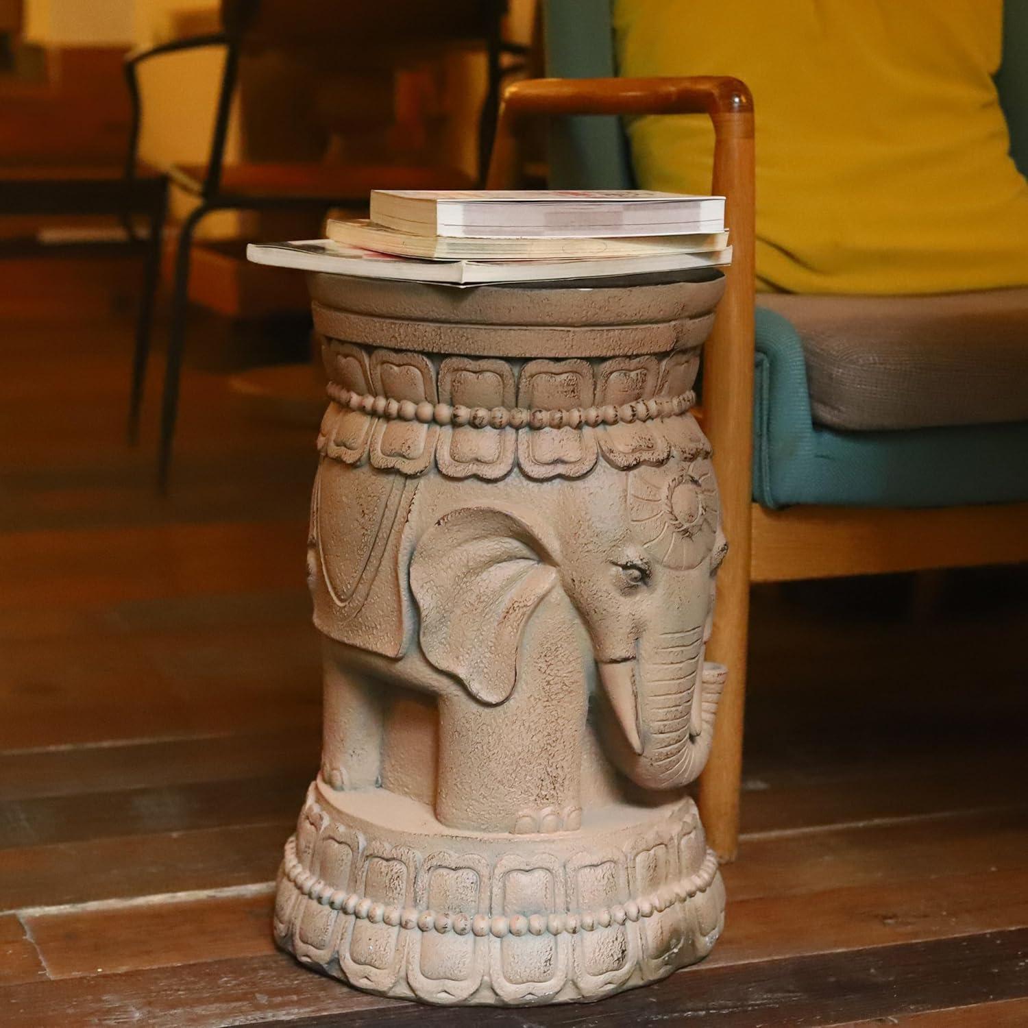 Estatua de Elefante Buda ZOEJADE 29x29x48 cm Resina Art Deco