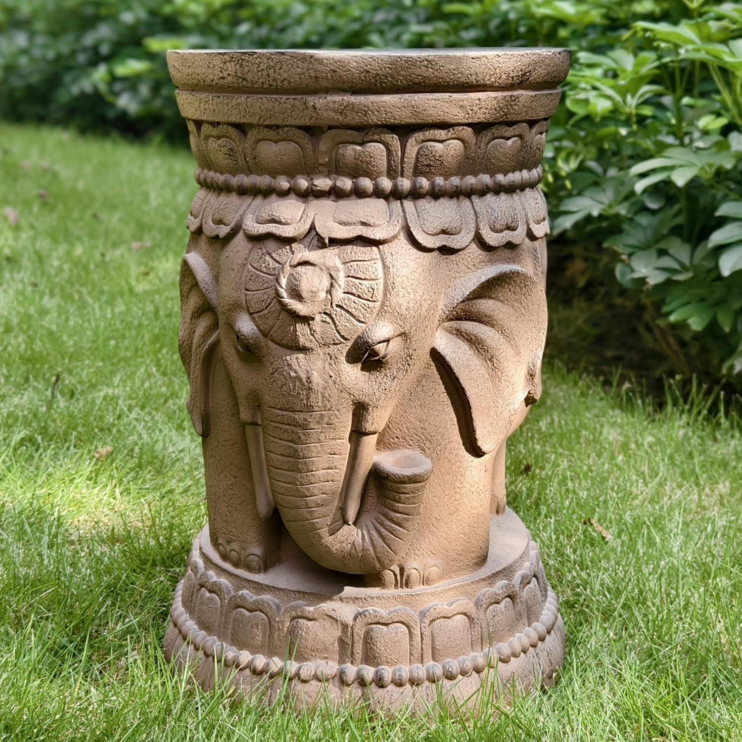 Estatua de Elefante Buda ZOEJADE 29x29x48 cm Resina Art Deco