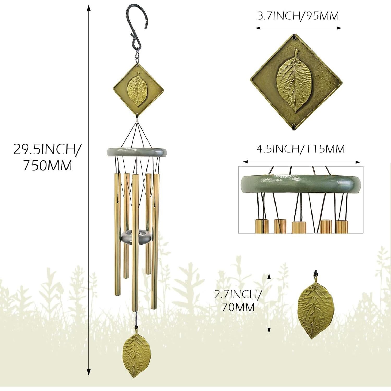 Campana de Viento Exterior Hippolytusiart 81.28 cm Bronce