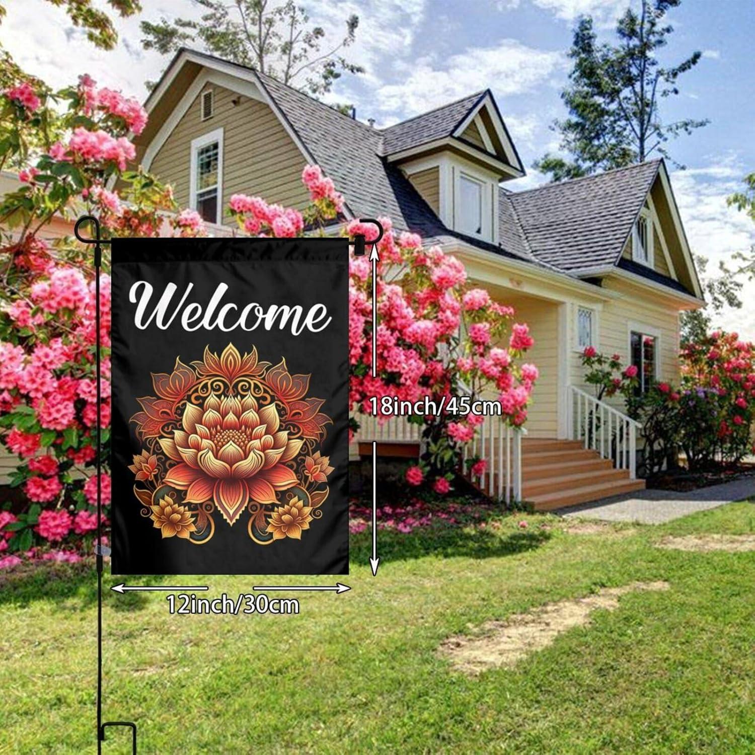 Bandera de Jardín Doble Cara Keluki 30x45 cm Meditación Zen