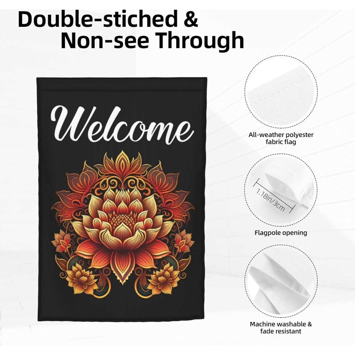 Bandera de Jardín Doble Cara Keluki 30x45 cm Meditación Zen