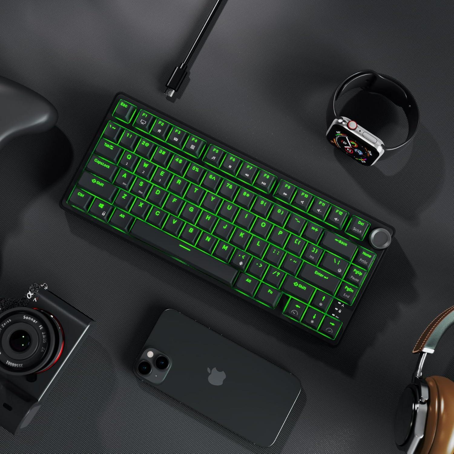 Teclado Mecánico Gaming RK Royal Kludge R75 75% RGB Hot-Swap