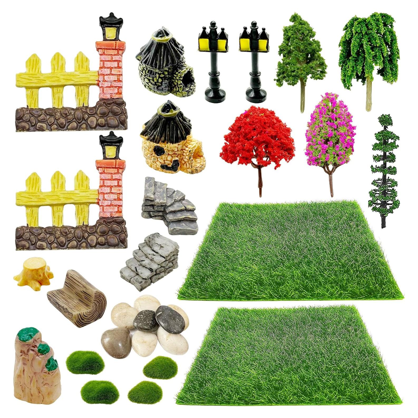 Kit de Jardín de Hadas 30 PCS Woohome - Mini Accesorios Decorativos
