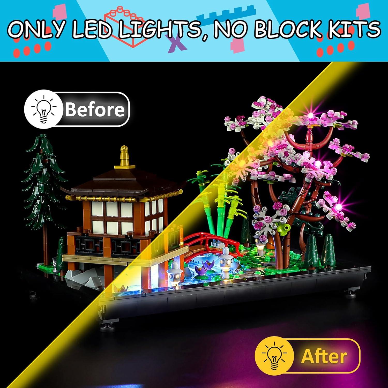 Kit de Luz LED Mililier para Lego 10315 Jardín Tranquilo