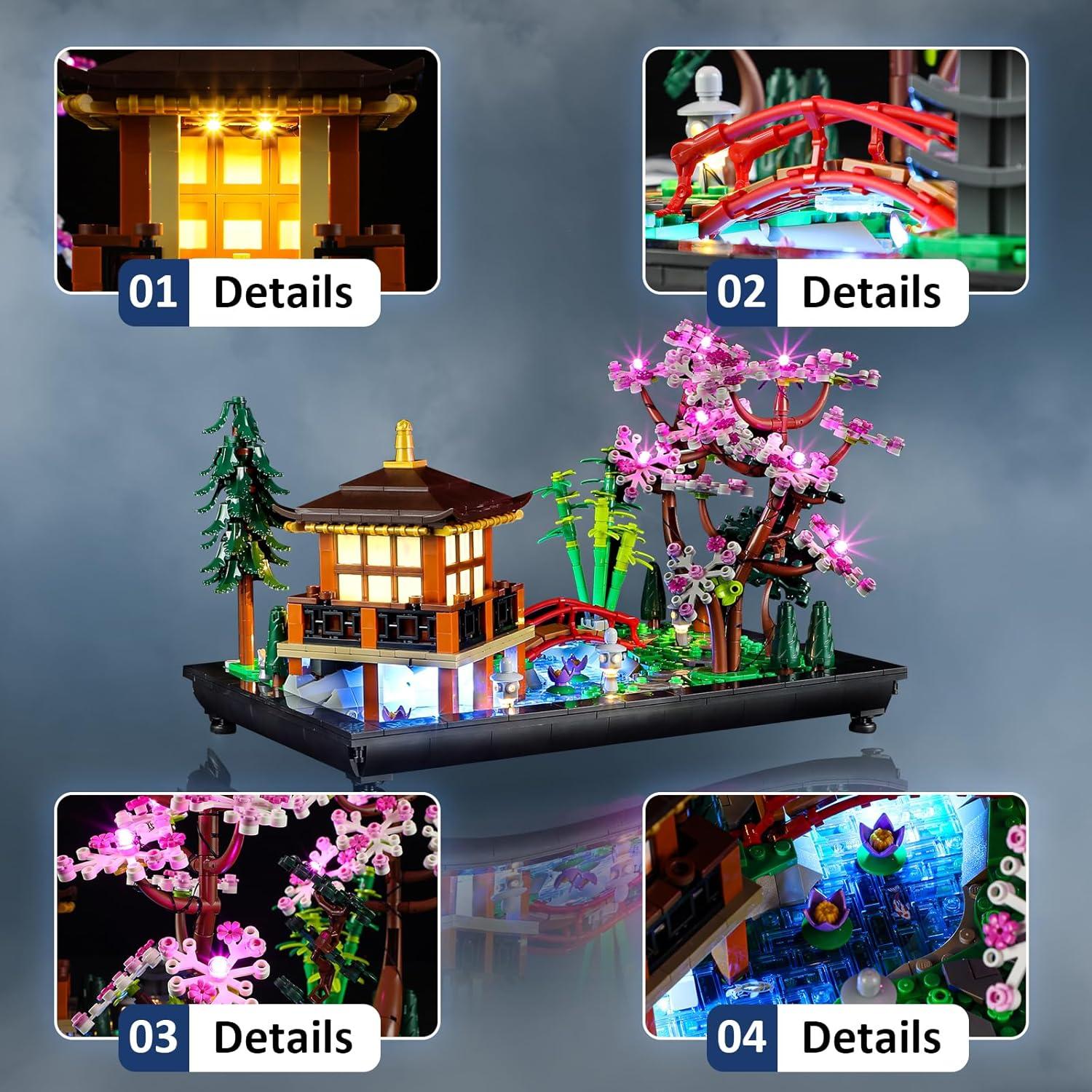 Kit de Luz LED Mililier para Lego 10315 Jardín Tranquilo