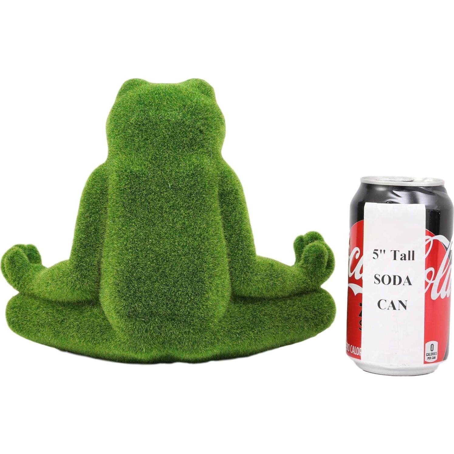 Estatua de Jardín Rana de Yoga Meditativa Ebros 18.4 cm