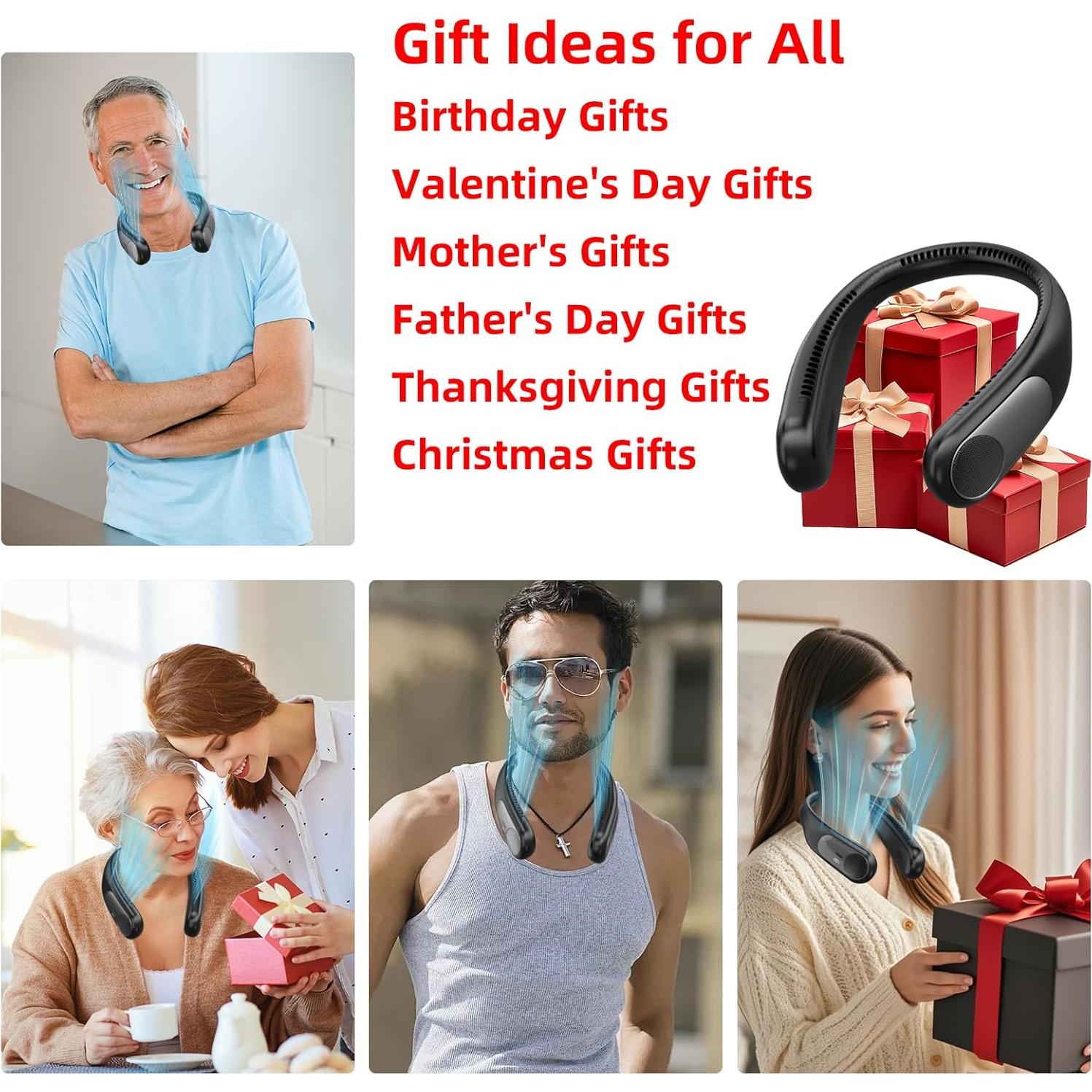 Ventilador de Cuello Portátil Namecute 6000mAh Sin Aspas