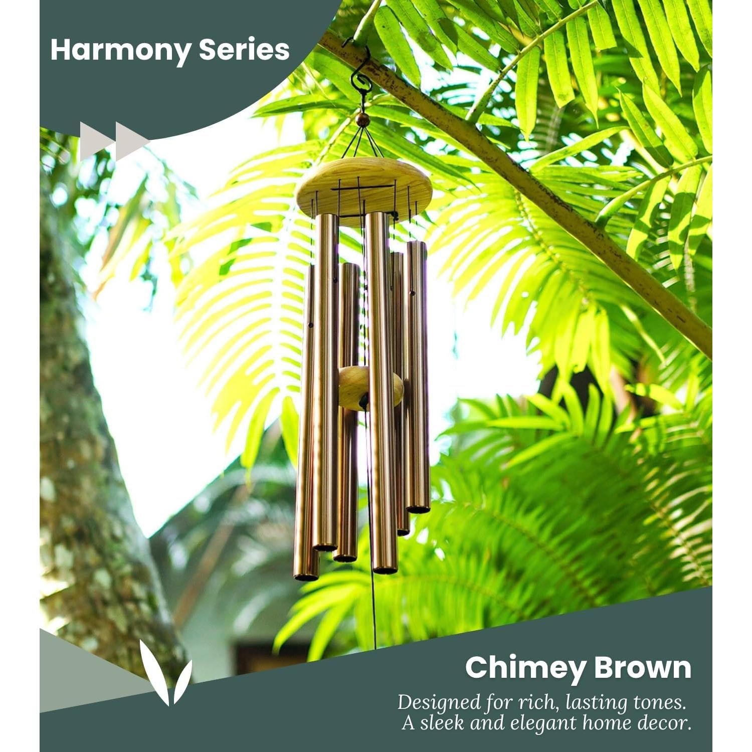 Campana de Viento Nalulu 71 cm Marrón Aluminio Exterior