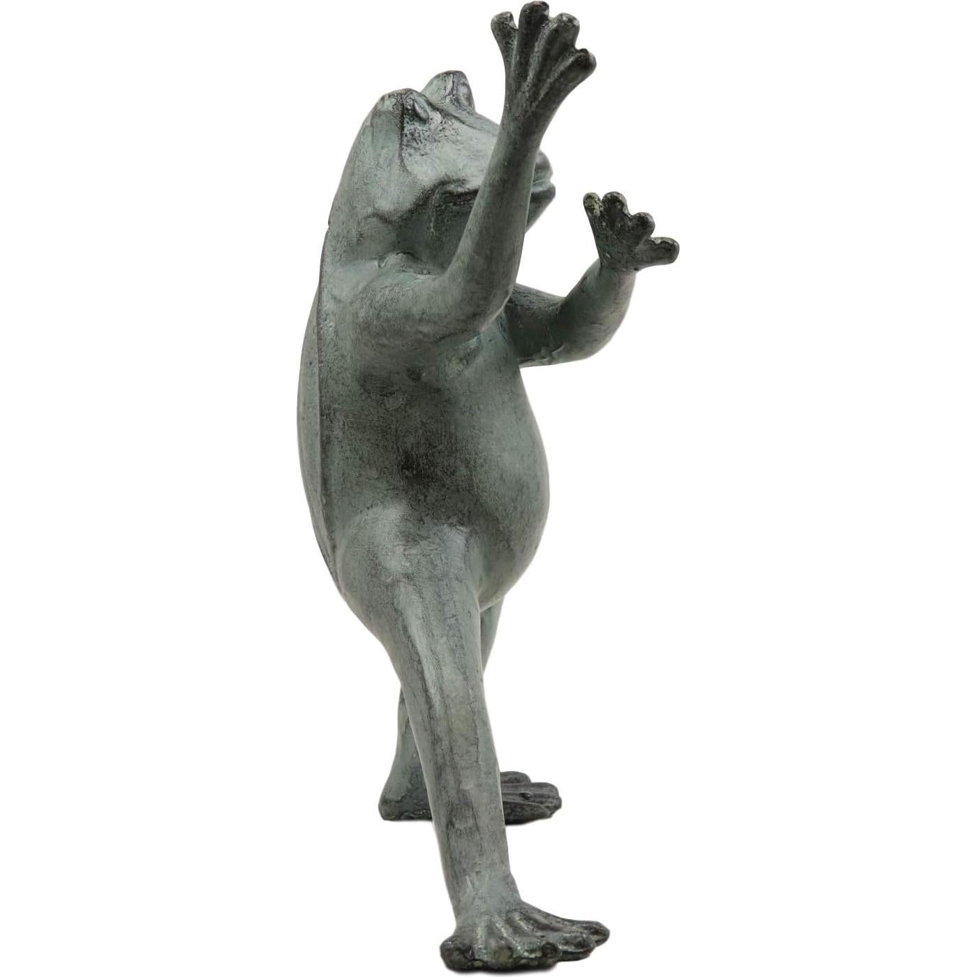 Estatua de Jardín Rana Tai Chi Kung Fu Ebros Gift 20.96 cm