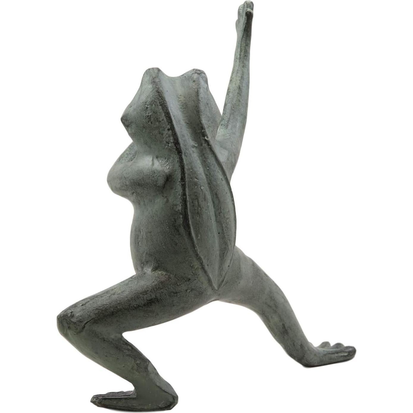 Estatua de Jardín Rana Tai Chi Kung Fu Ebros Gift 20.96 cm