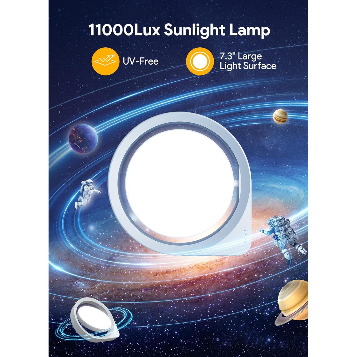 Lámpara de Terapia de Luz MediAcous 11000 Lux con Temporizador