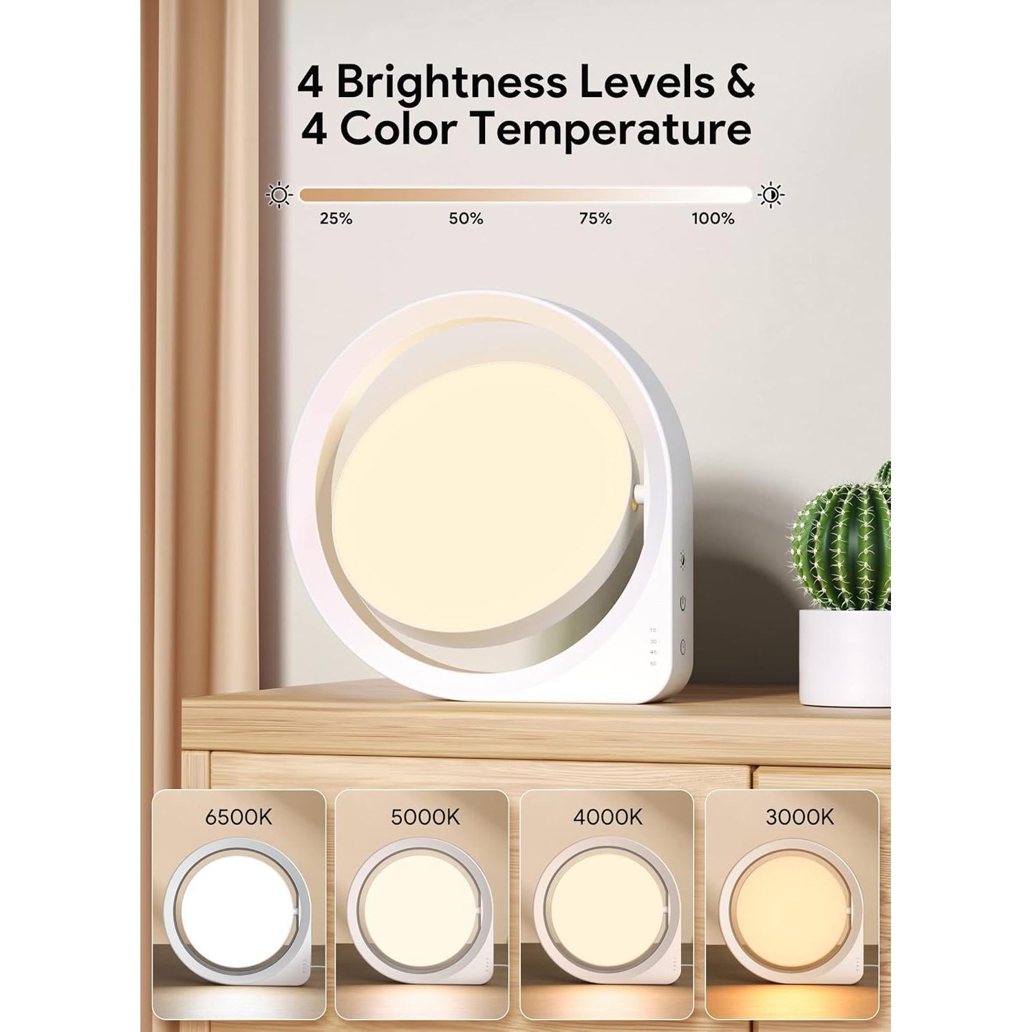 Lámpara de Terapia de Luz MediAcous 11000 Lux con Temporizador