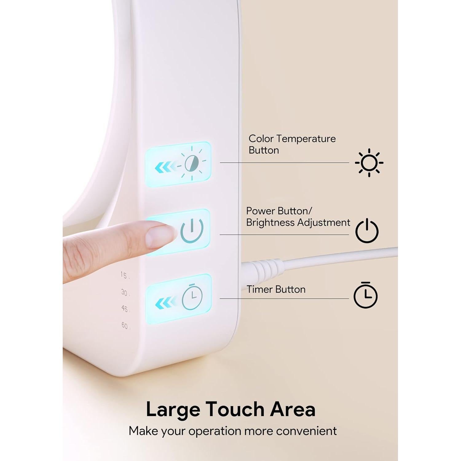 Lámpara de Terapia de Luz MediAcous 11000 Lux con Temporizador