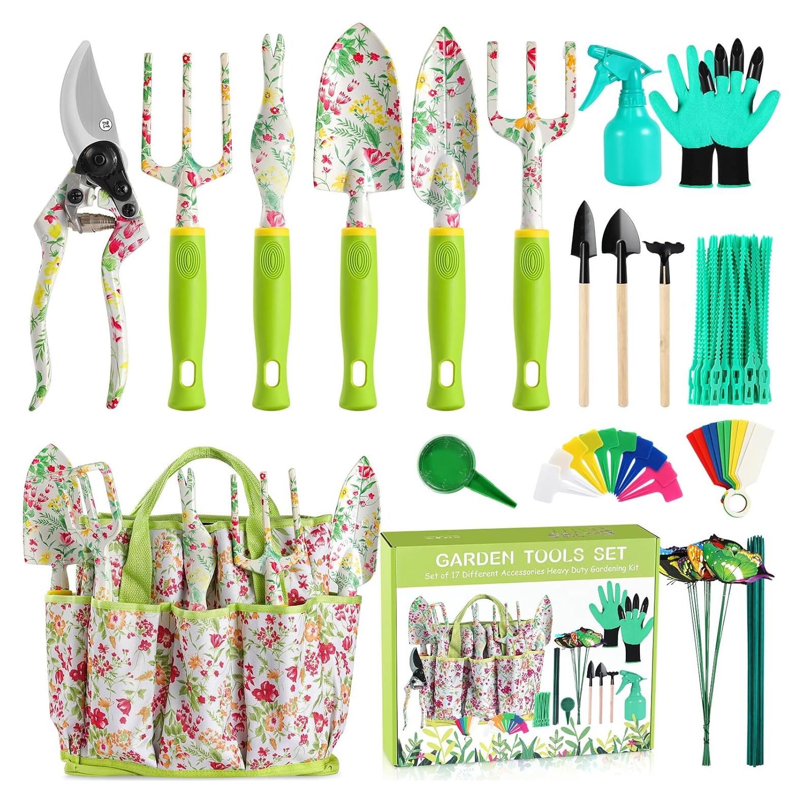 Juego de Herramientas de Jardinería VANOW 6 PZS Aluminio Floral