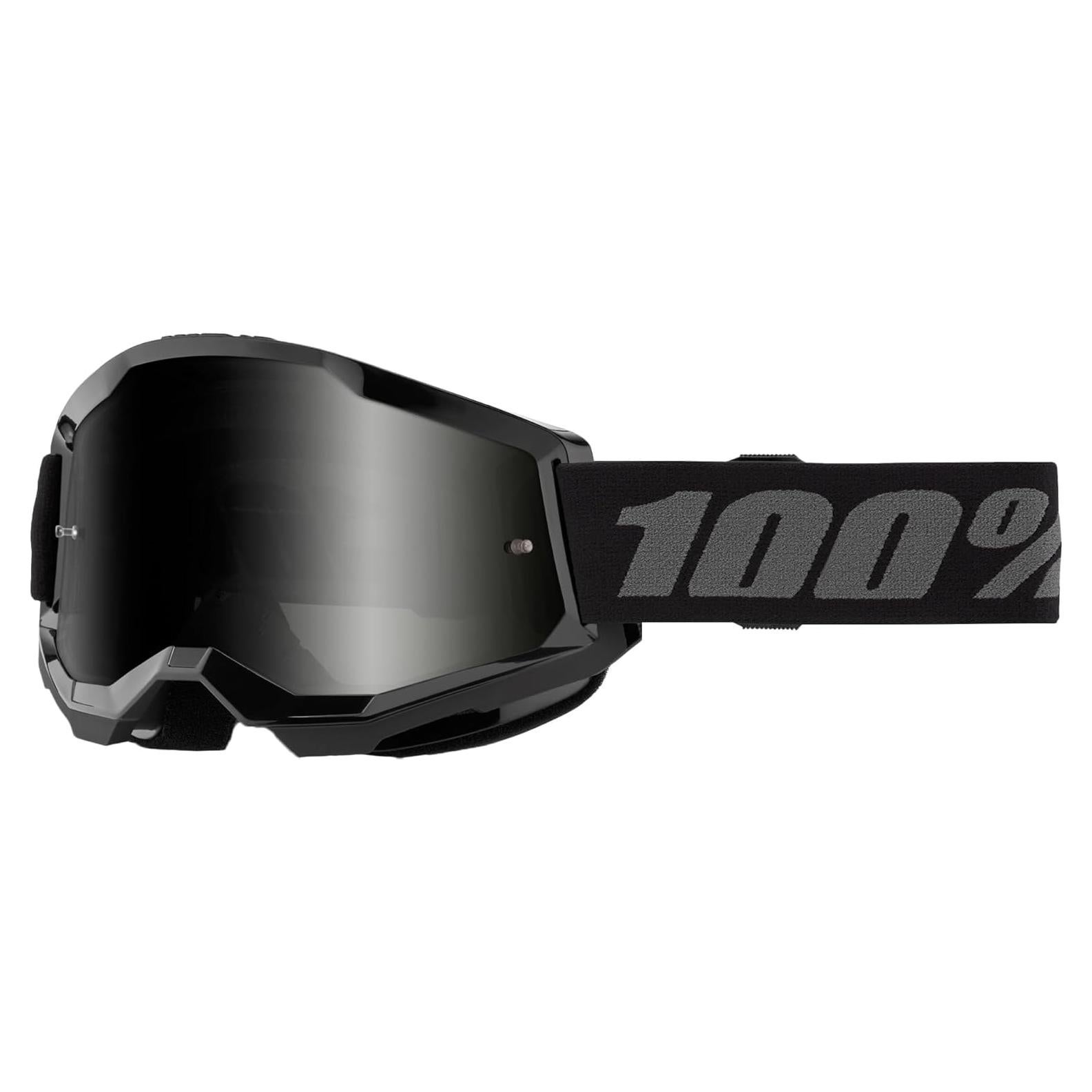 Gafas de arena 100% Strata 2 OSFM Negro Lente Ahumado