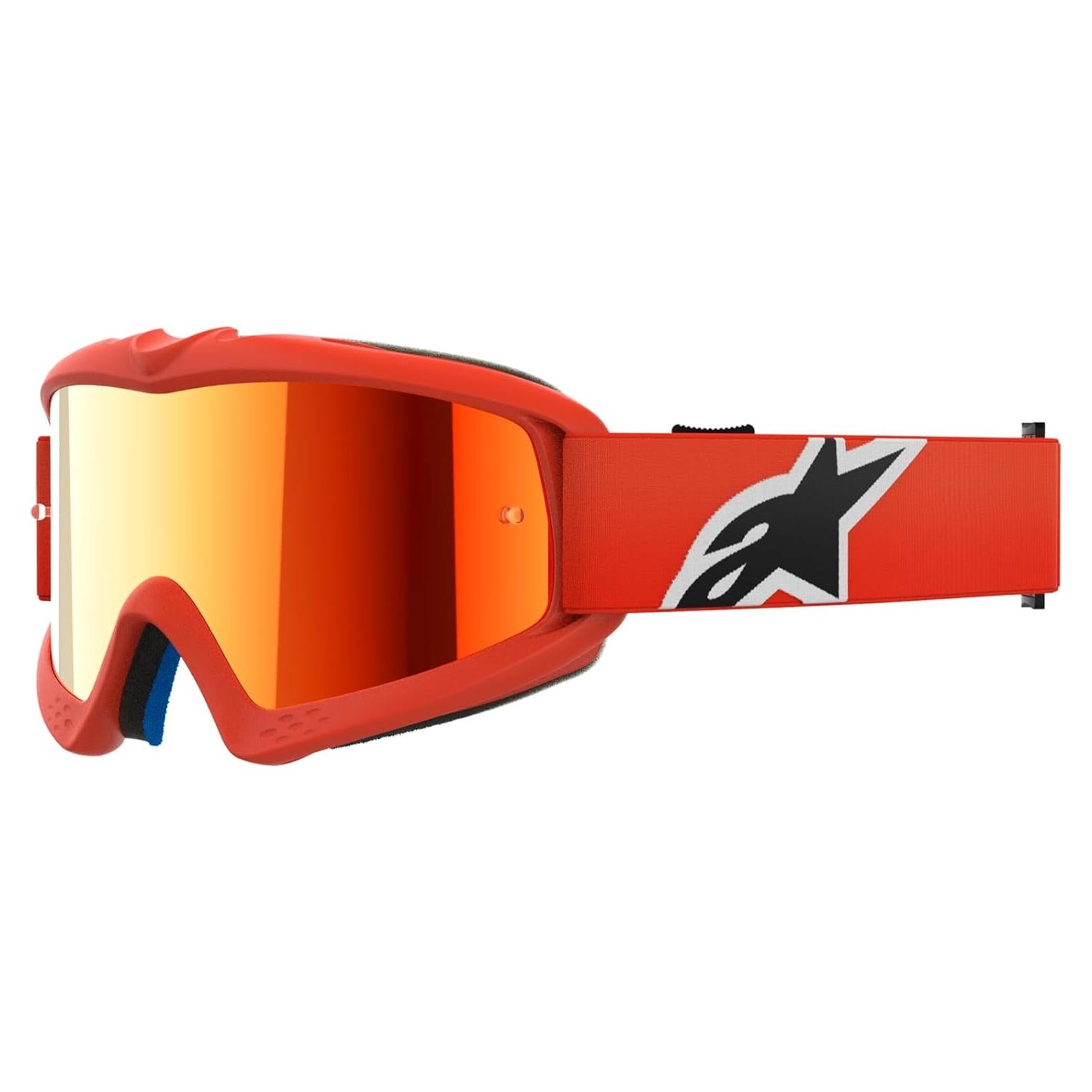 Gafas Alpinestars Vision Youth MX Naranja Lente Espejo Roja