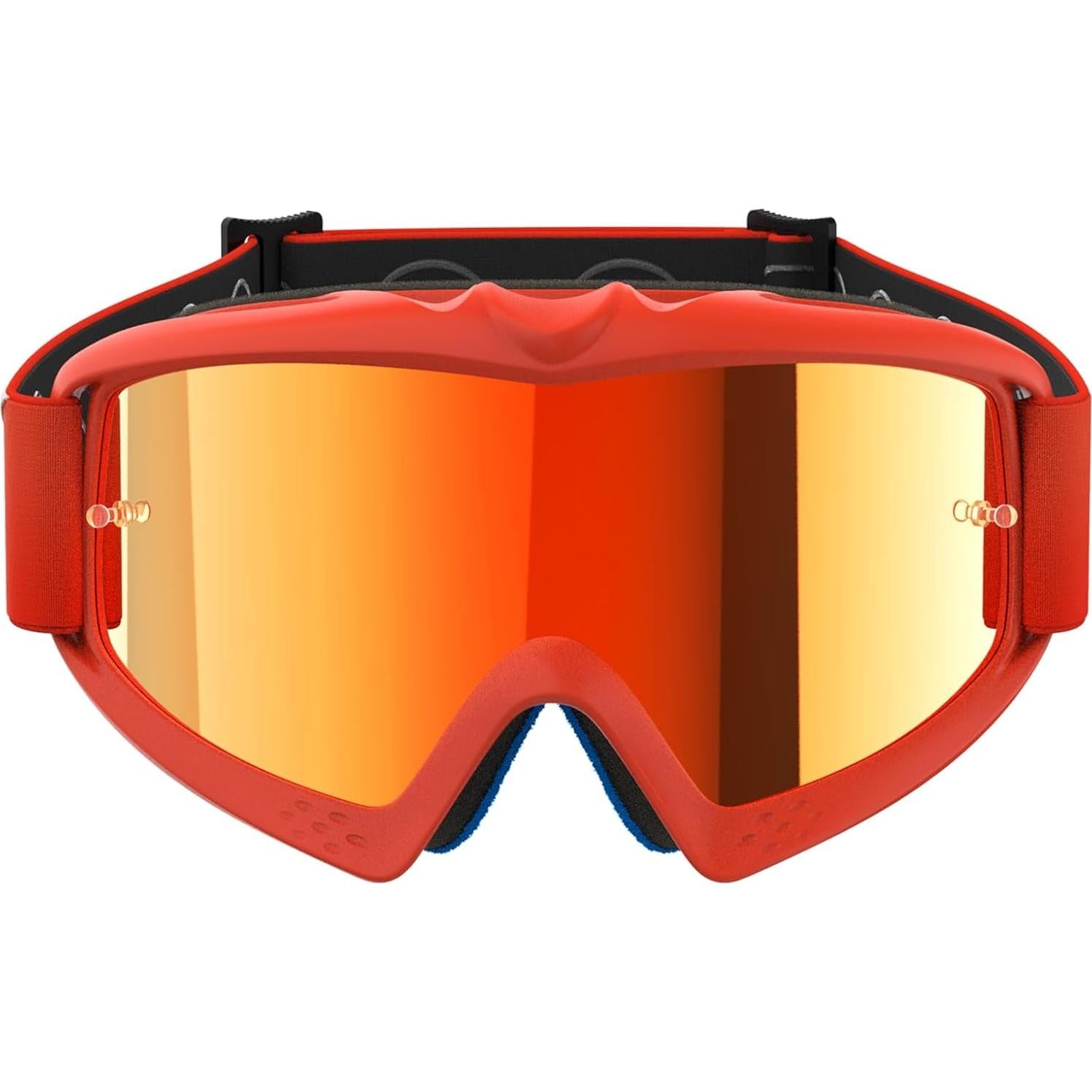 Gafas Alpinestars Vision Youth MX Naranja Lente Espejo Roja