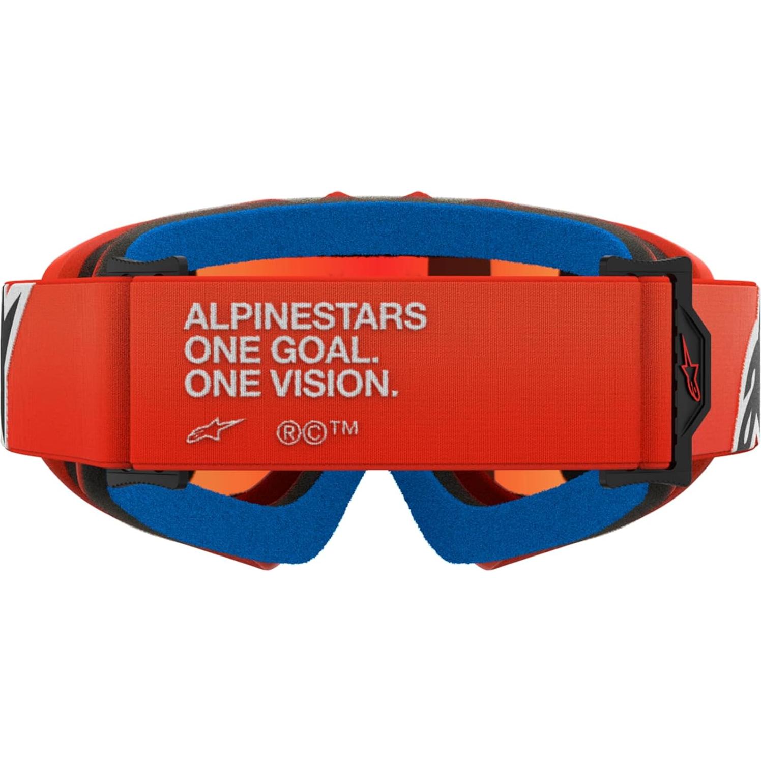 Gafas Alpinestars Vision Youth MX Naranja Lente Espejo Roja