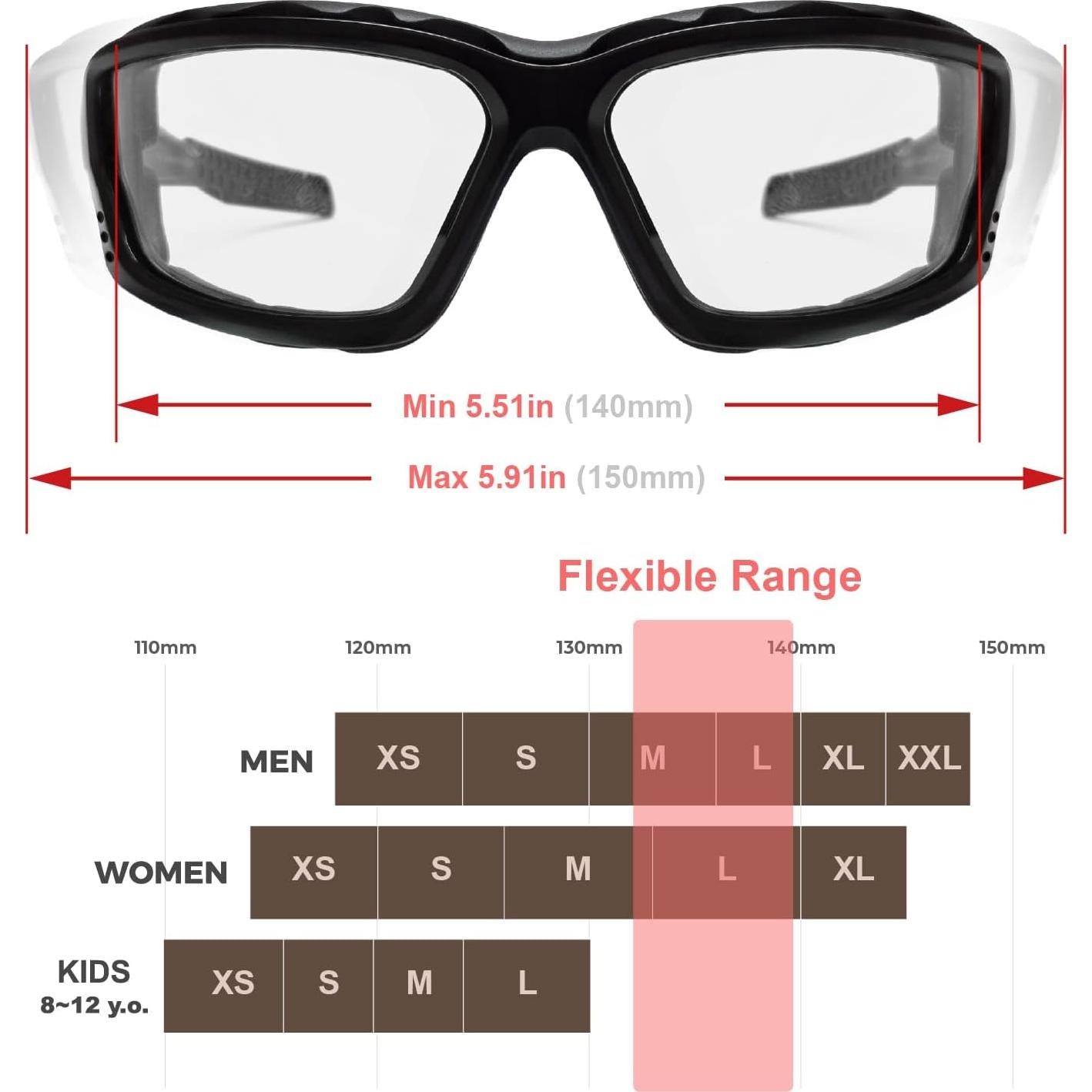 Gafas de sol Powersports GK20 para motociclismo y deportes