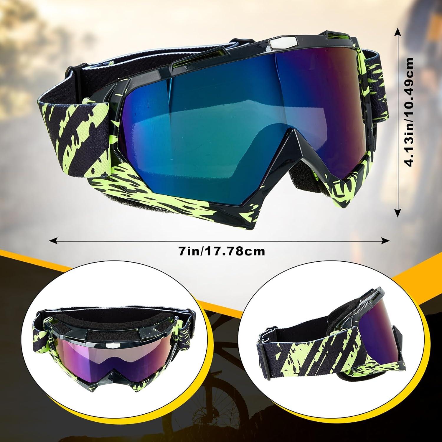 Gafas de Motocross Tallew 4 Pares Ajustables para ATV y Esquí