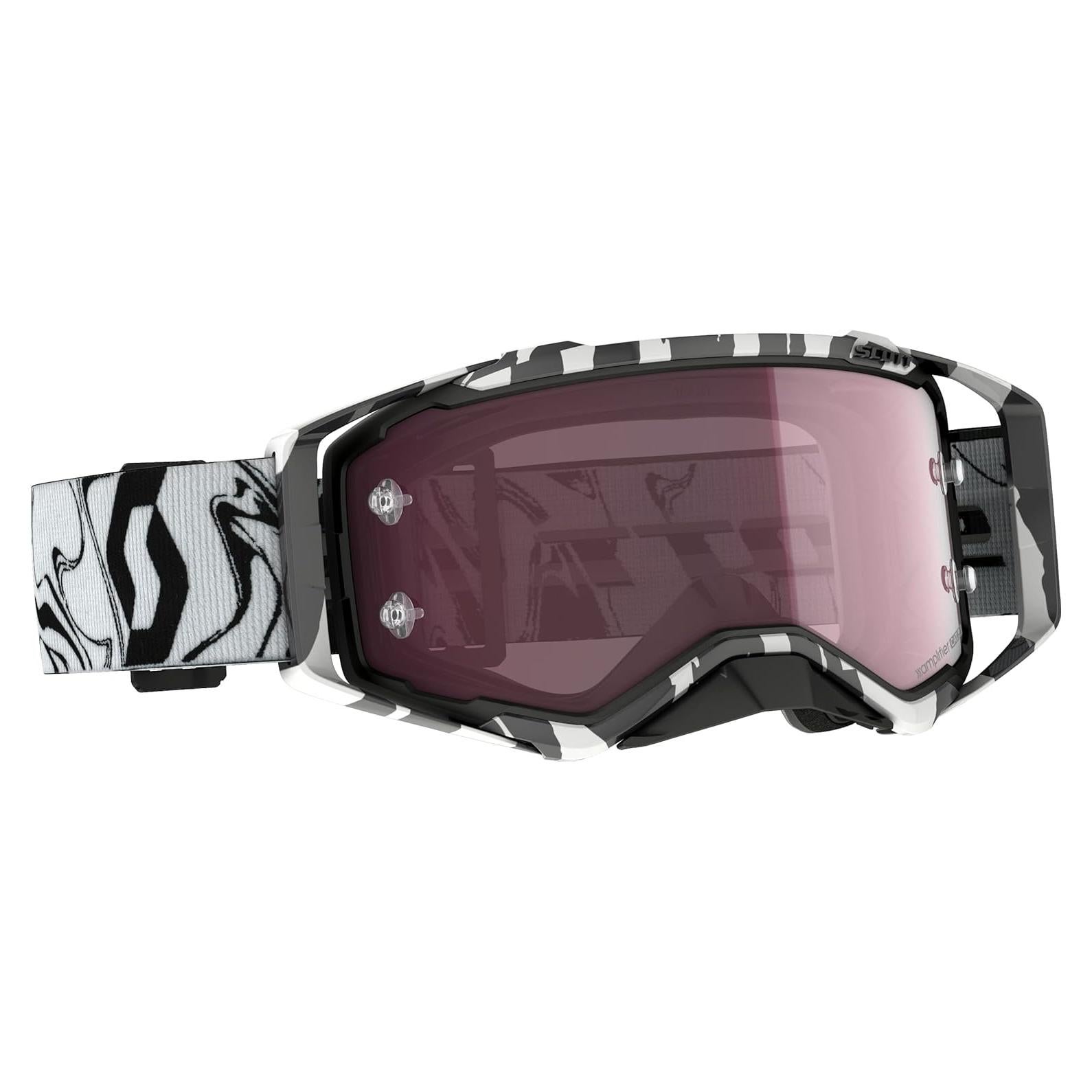 Gafas de Motocross SCOTT Prospect Unisex - Mármol Negro/Rosa