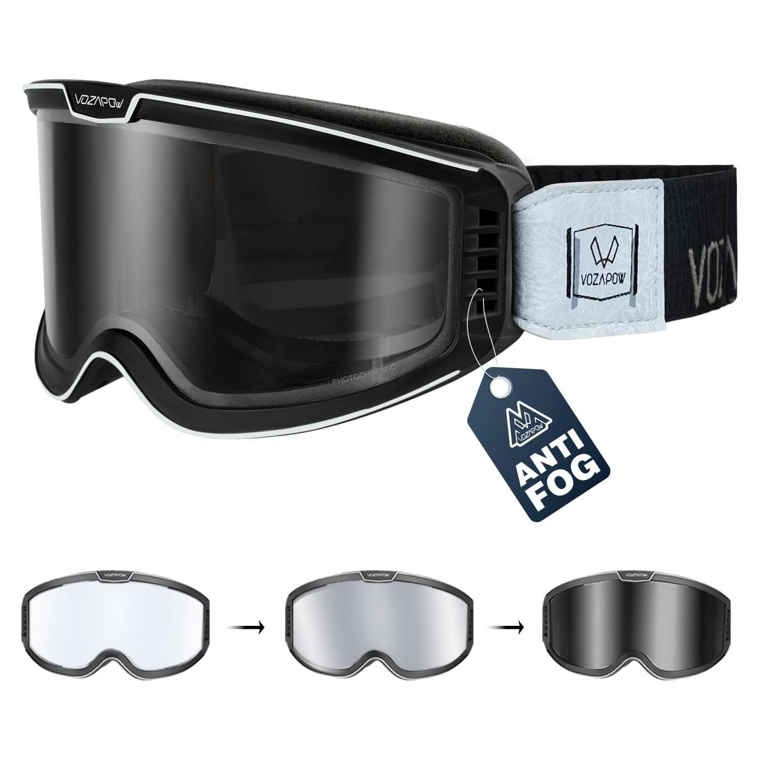 Gafas de Motocicleta VOZAPOW Pamx5-03 Fotoquímicas Antivaho