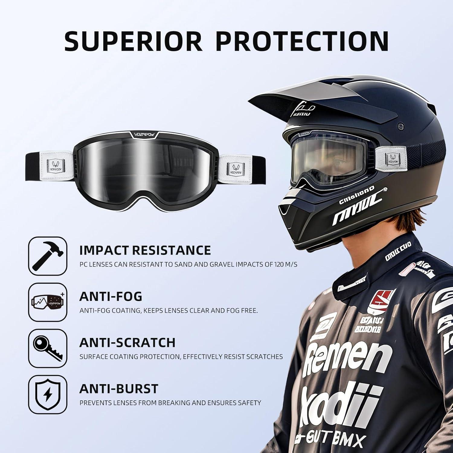 Gafas de Motocicleta VOZAPOW Pamx5-03 Fotoquímicas Antivaho