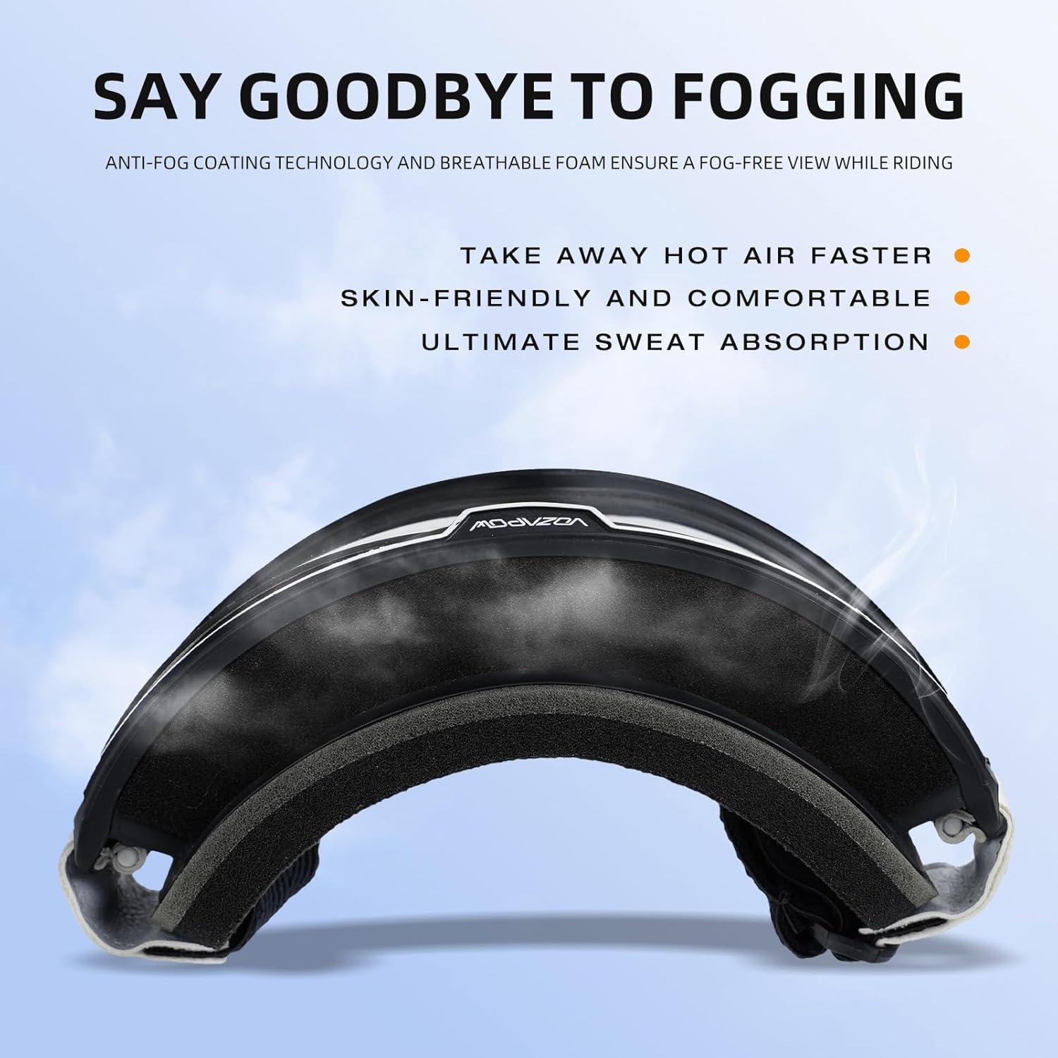 Gafas de Motocicleta VOZAPOW Pamx5-03 Fotoquímicas Antivaho