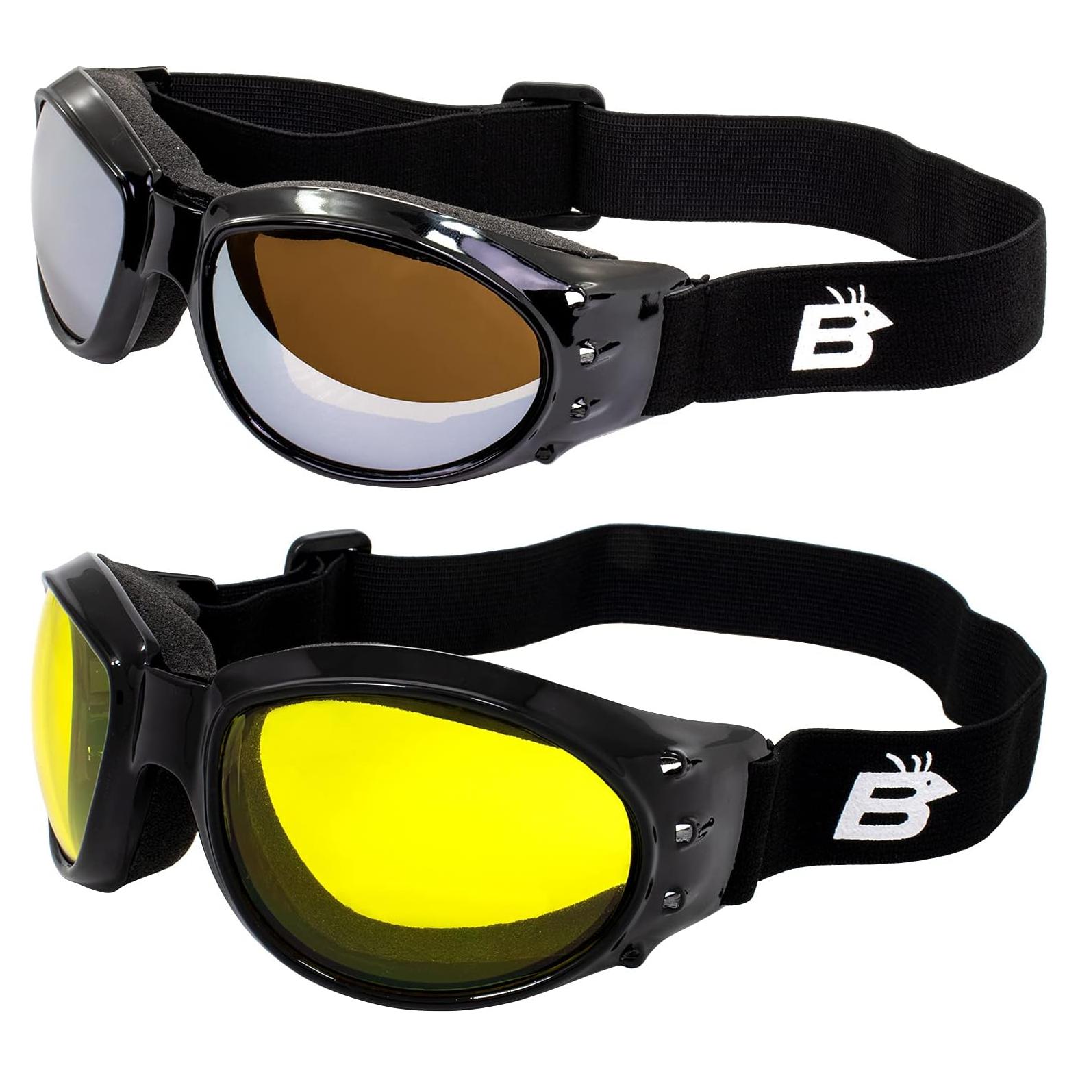 Gafas de airesoft Birdz Eagle con lentes amarillos y espejo