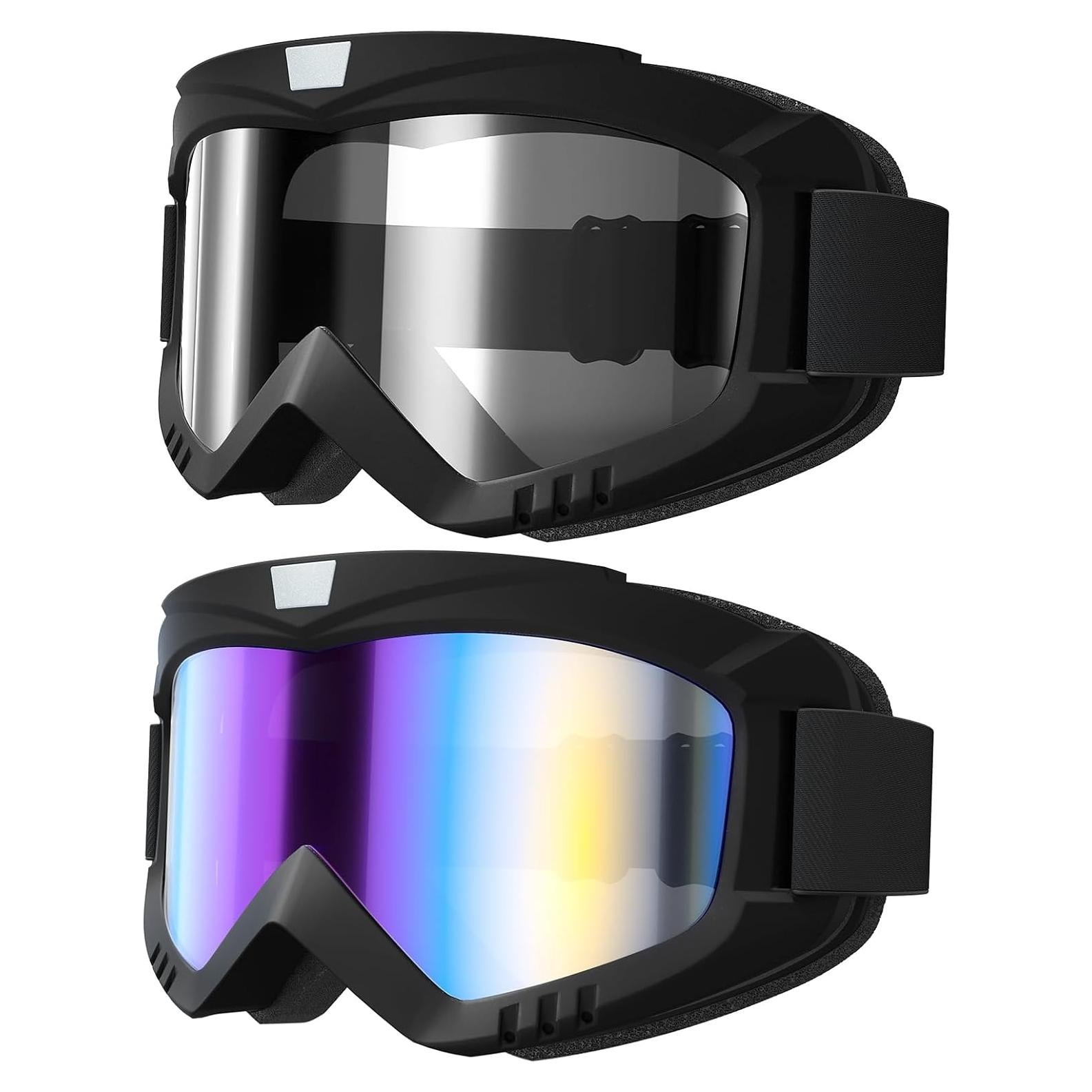 Gafas de Motocross ATV y Esquí - 2 Paquete Antivaho