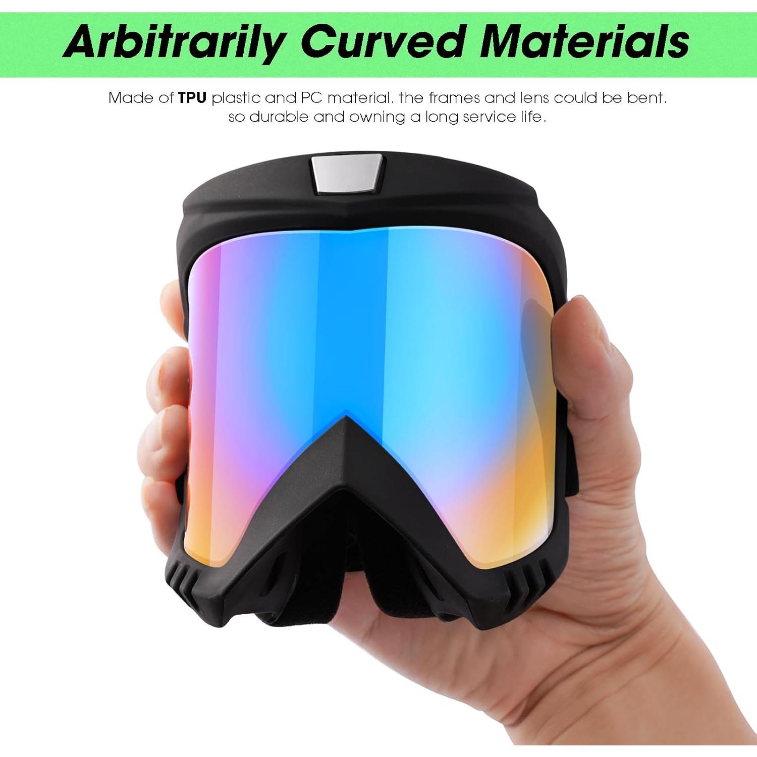 Gafas de Motocross ATV y Esquí - 2 Paquete Antivaho