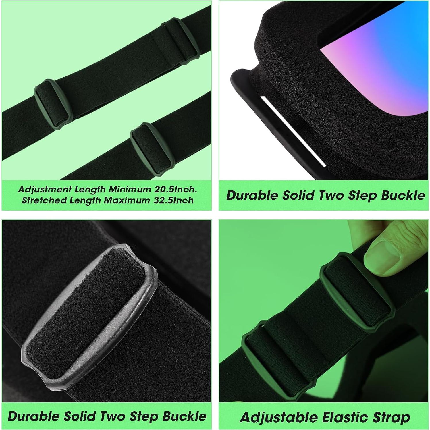 Gafas de Motocross ATV y Esquí - 2 Paquete Antivaho