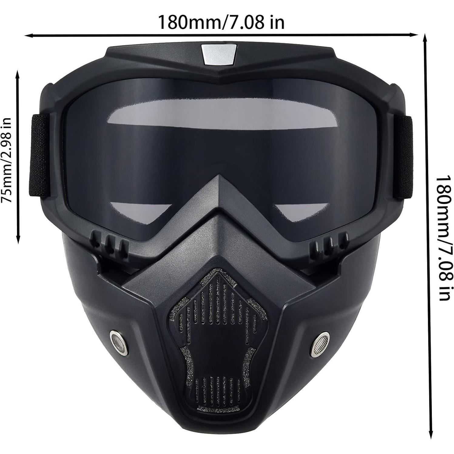 Máscara Facial Completa PLOOTA para Motocicleta y ATV