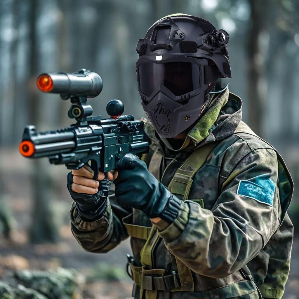 Máscara Facial Completa PLOOTA para Motocicleta y ATV