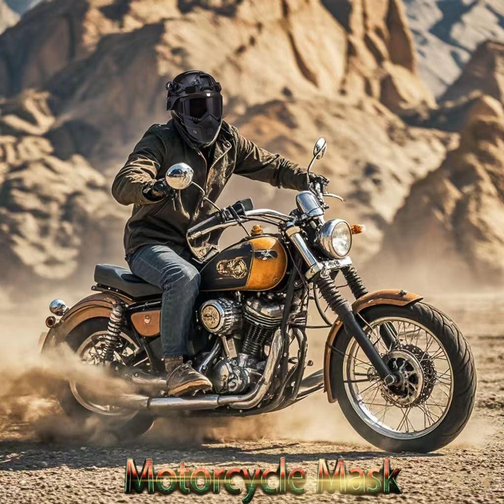 Máscara Facial Completa PLOOTA para Motocicleta y ATV