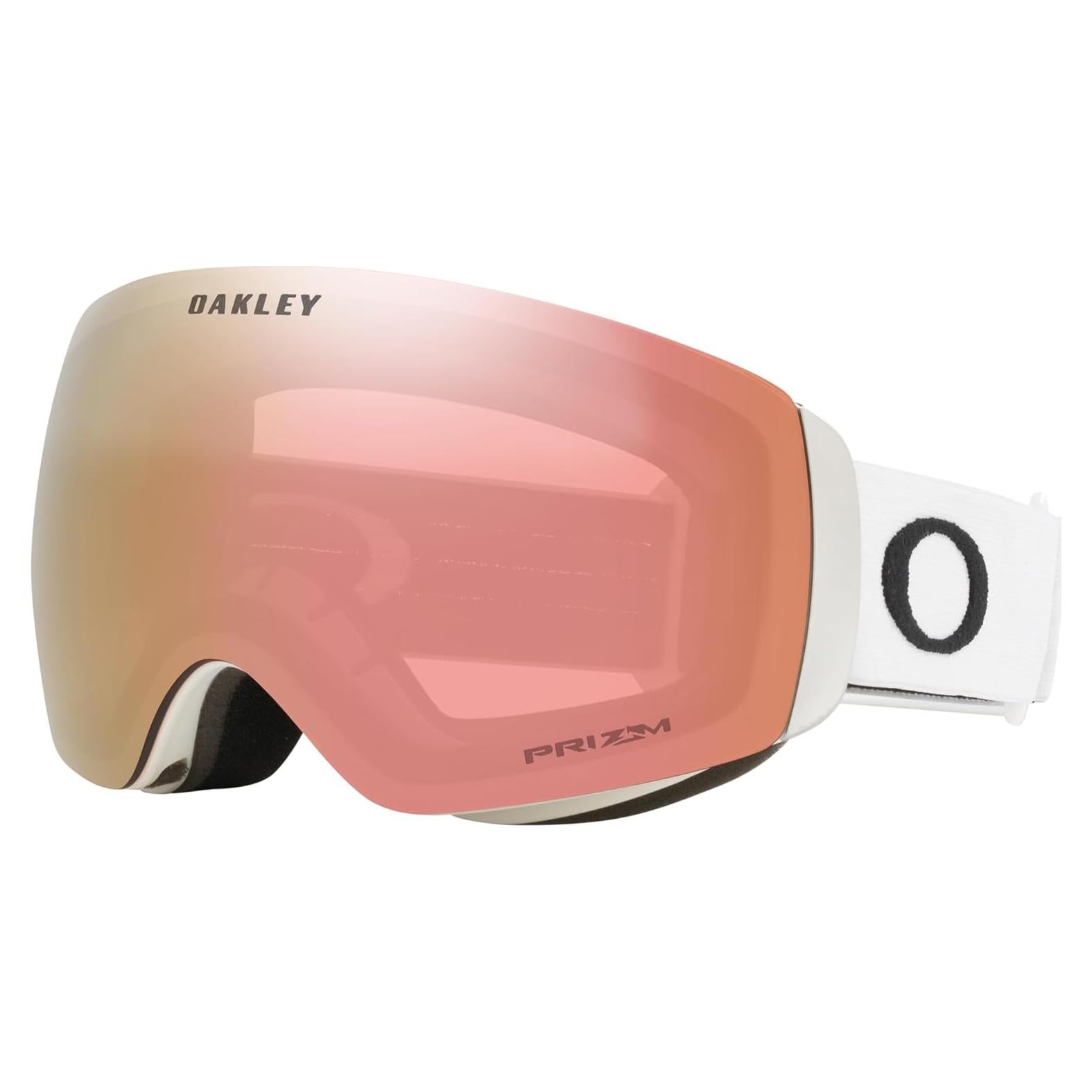 Gafas de Nieve Oakley Flight Deck M - Blanco Mate/Prizm Rosa