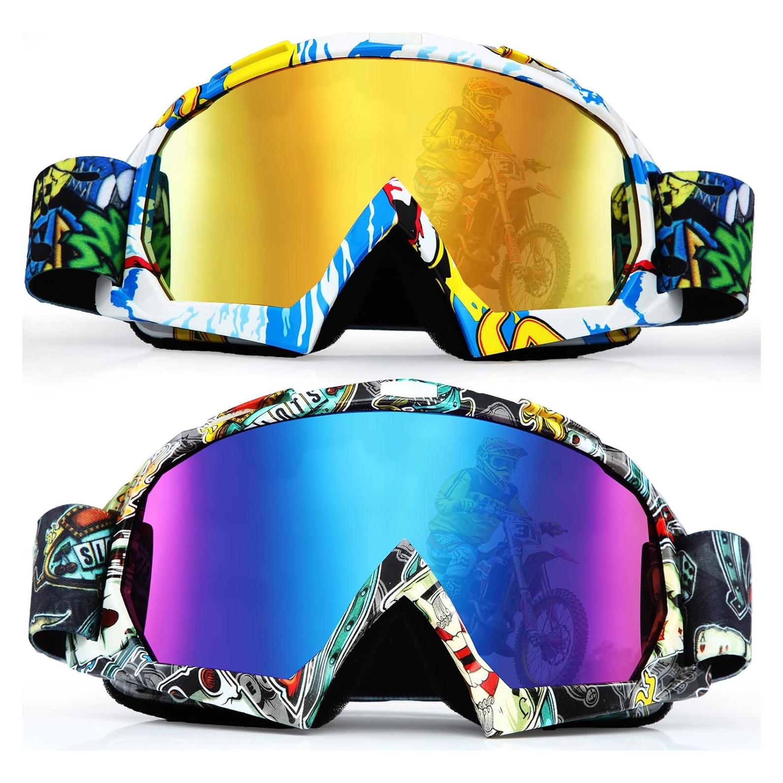 Gafas de Motocross Antivaho Fiada - 2 Pcs Unisex Clásico