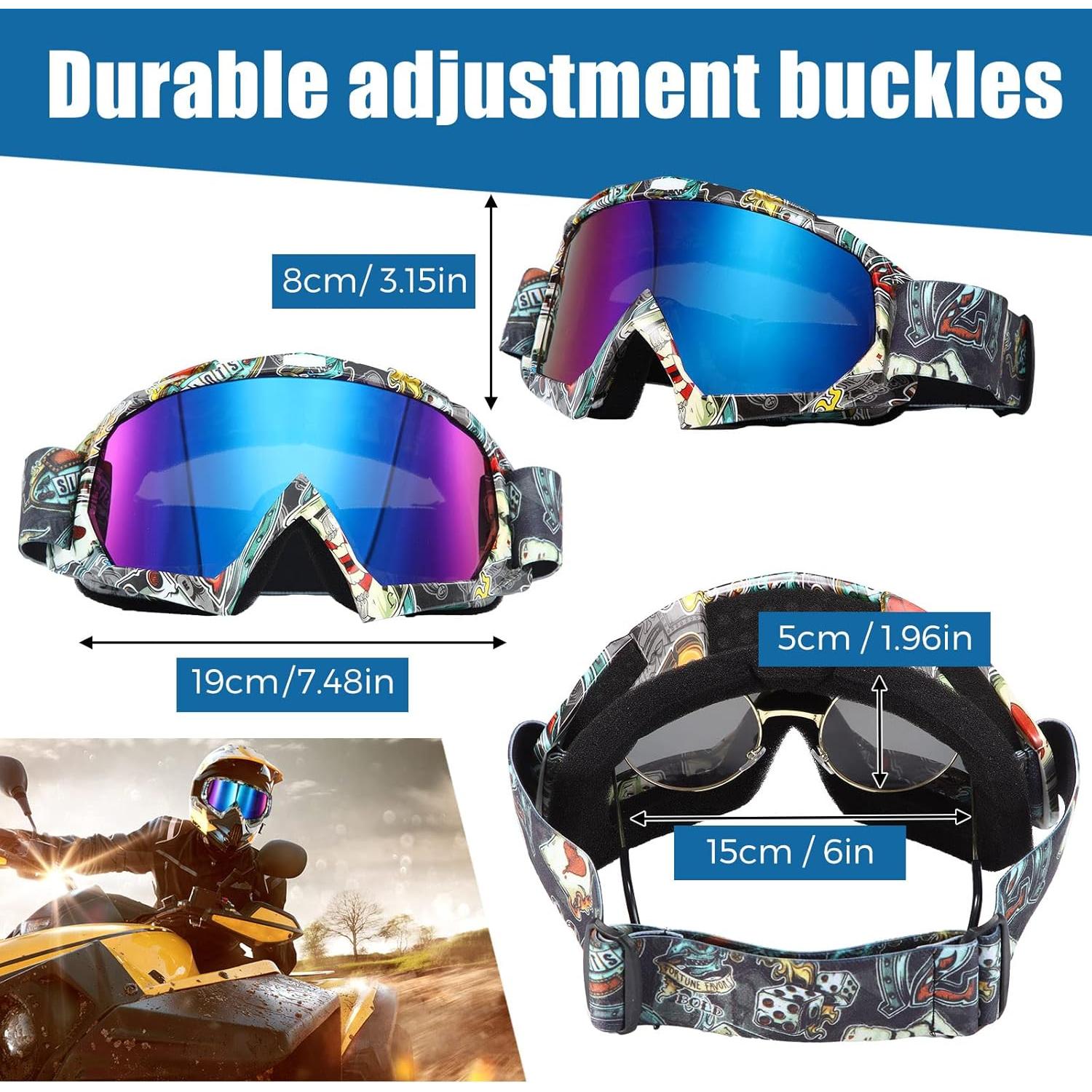 Gafas de Motocross Antivaho Fiada - 2 Pcs Unisex Clásico