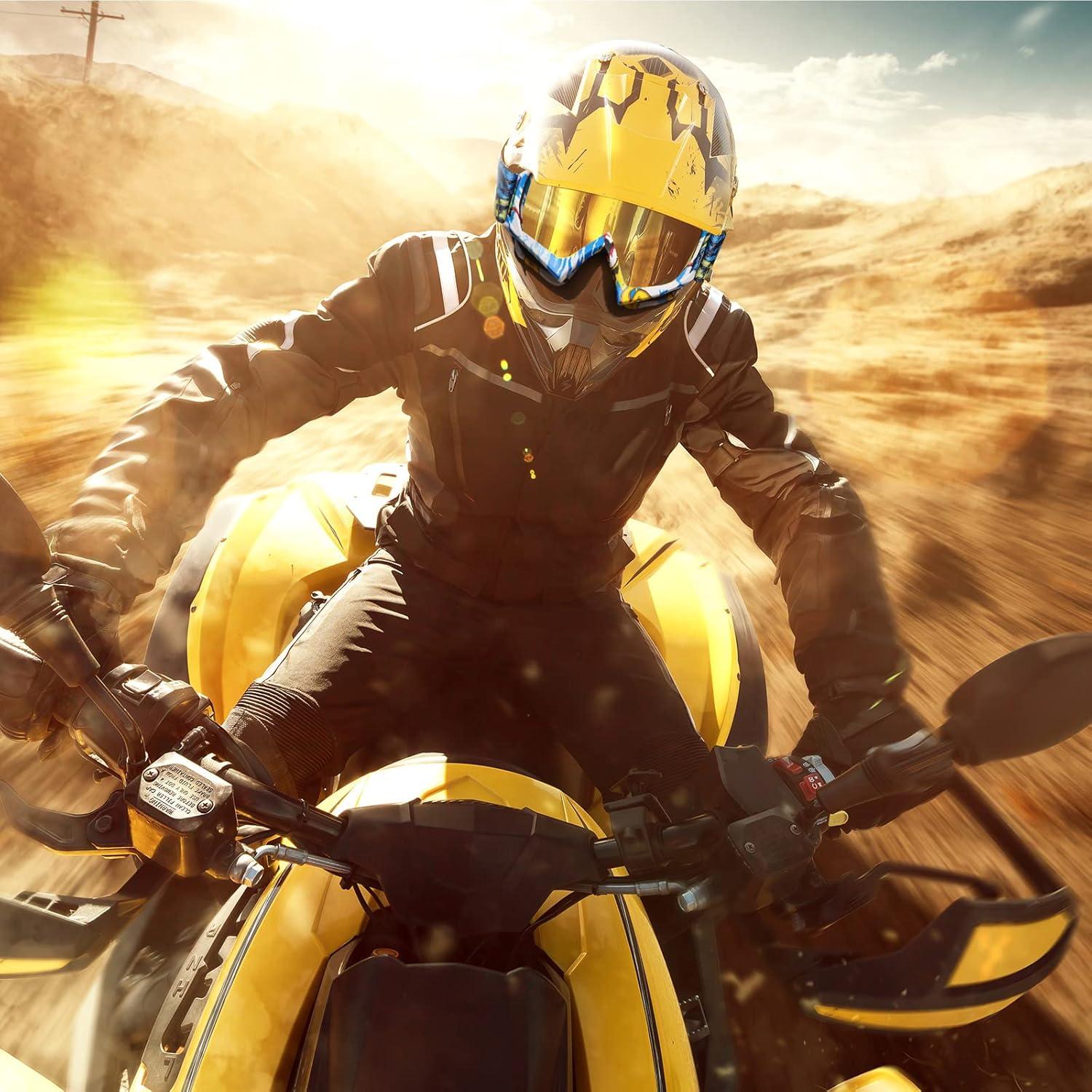 Gafas de Motocross Antivaho Fiada - 2 Pcs Unisex Clásico