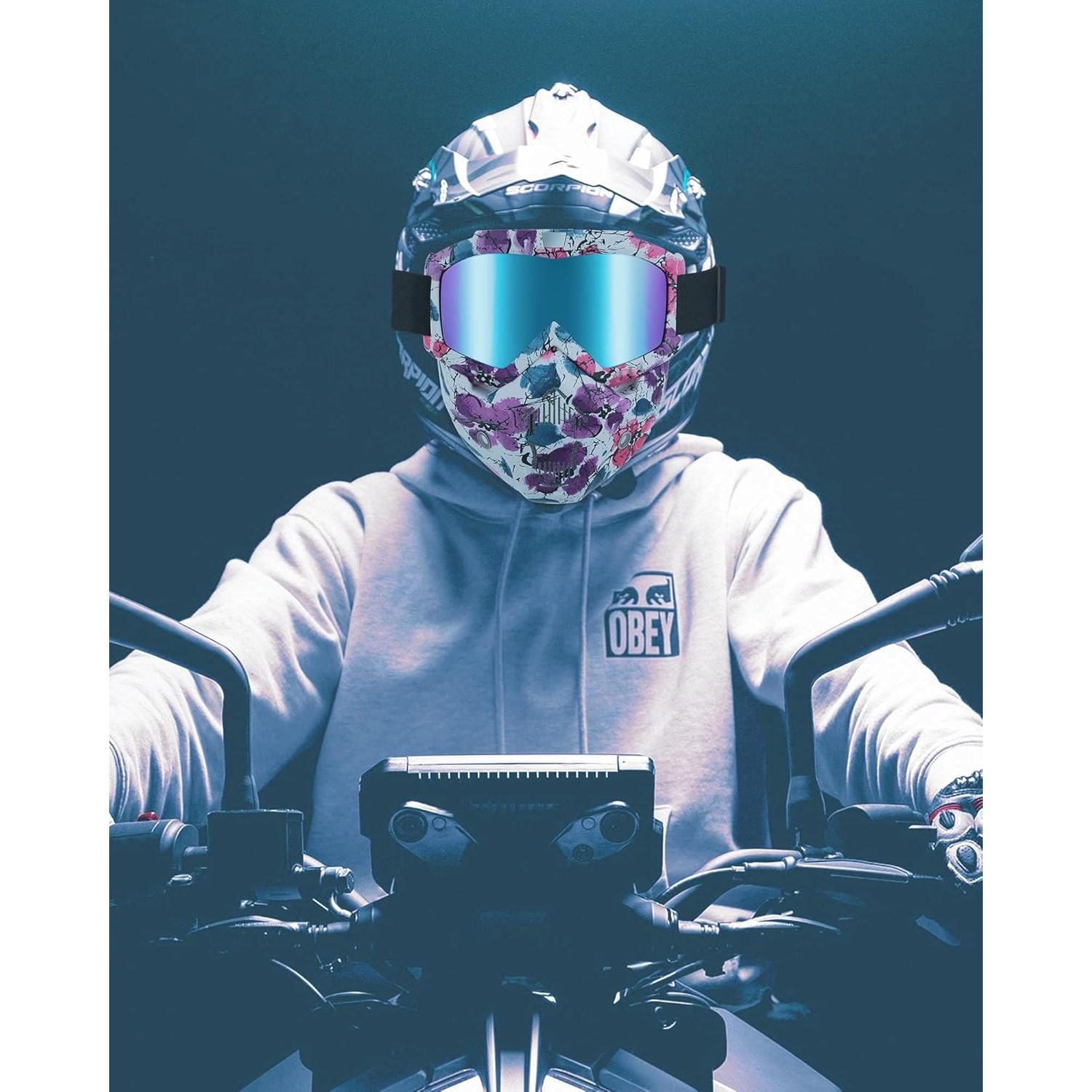 Gafas de Motocicleta Desmontables Frienda - Protección Facial